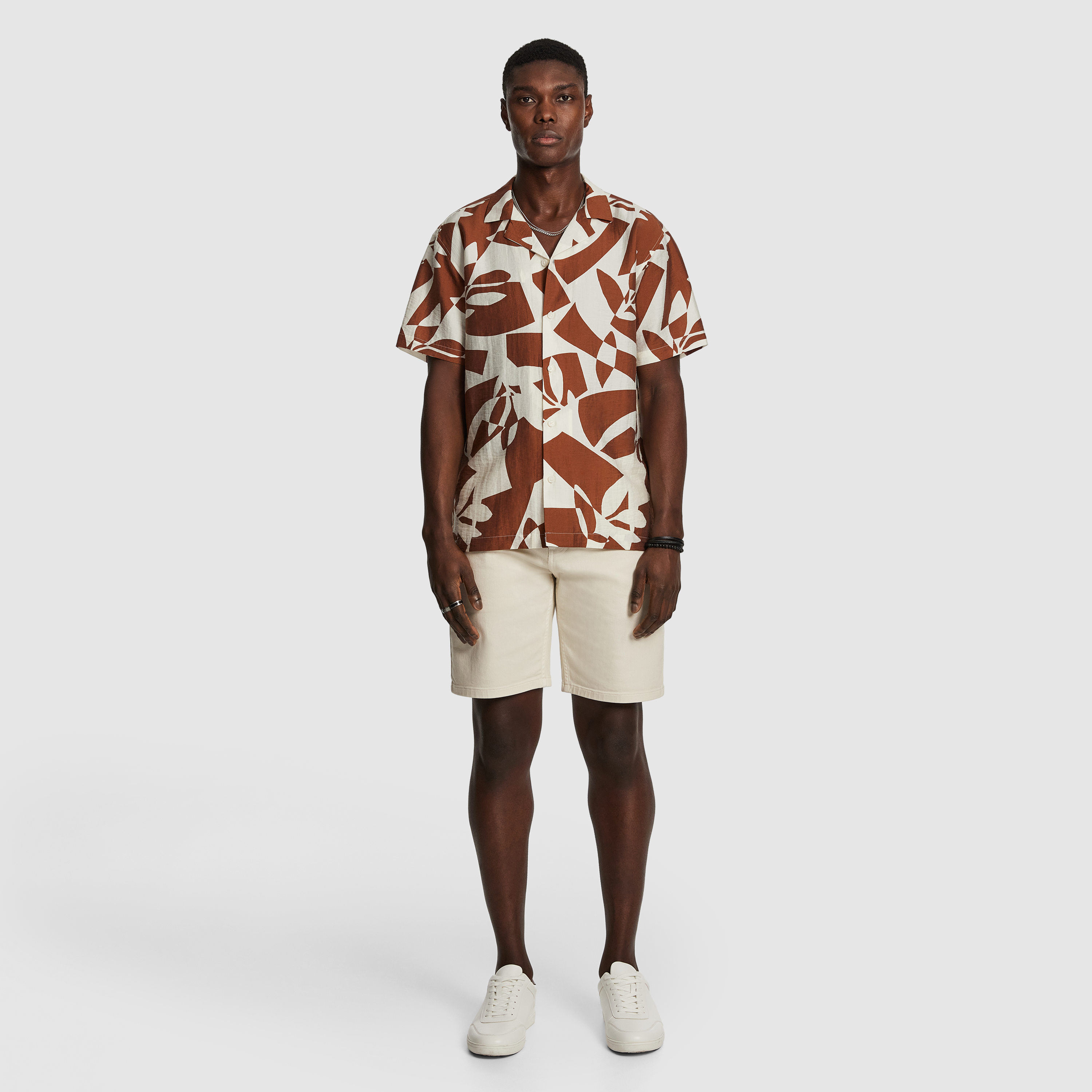 Caramel Larson Print Shirt