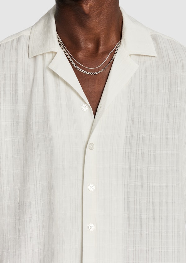 White Howard Check Shirt