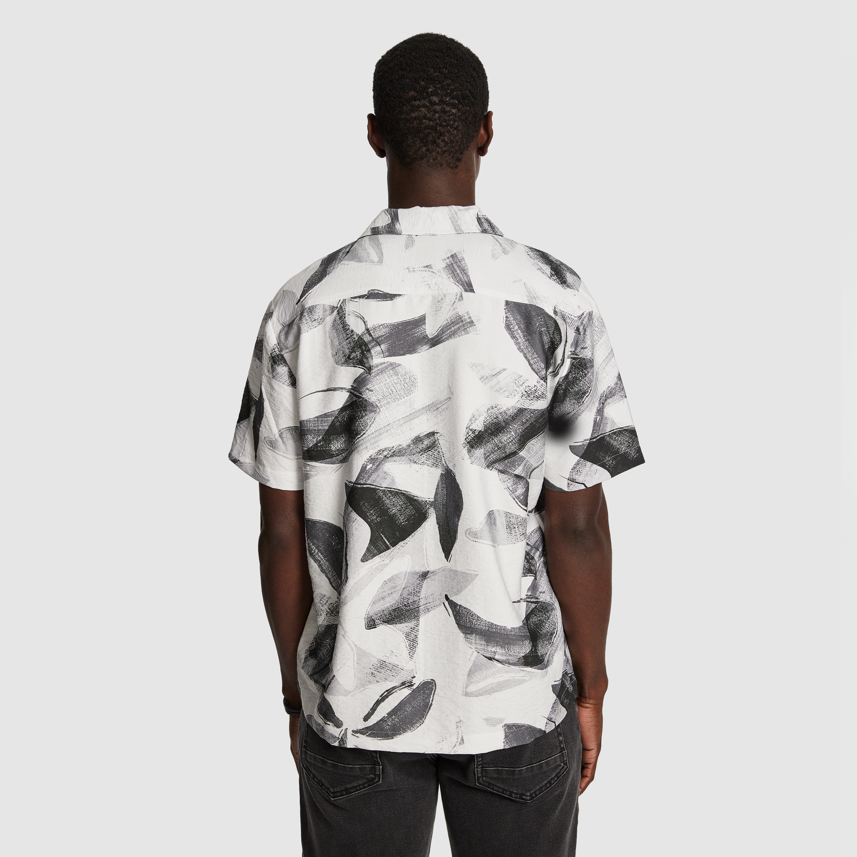 Black Foster Print Shirt