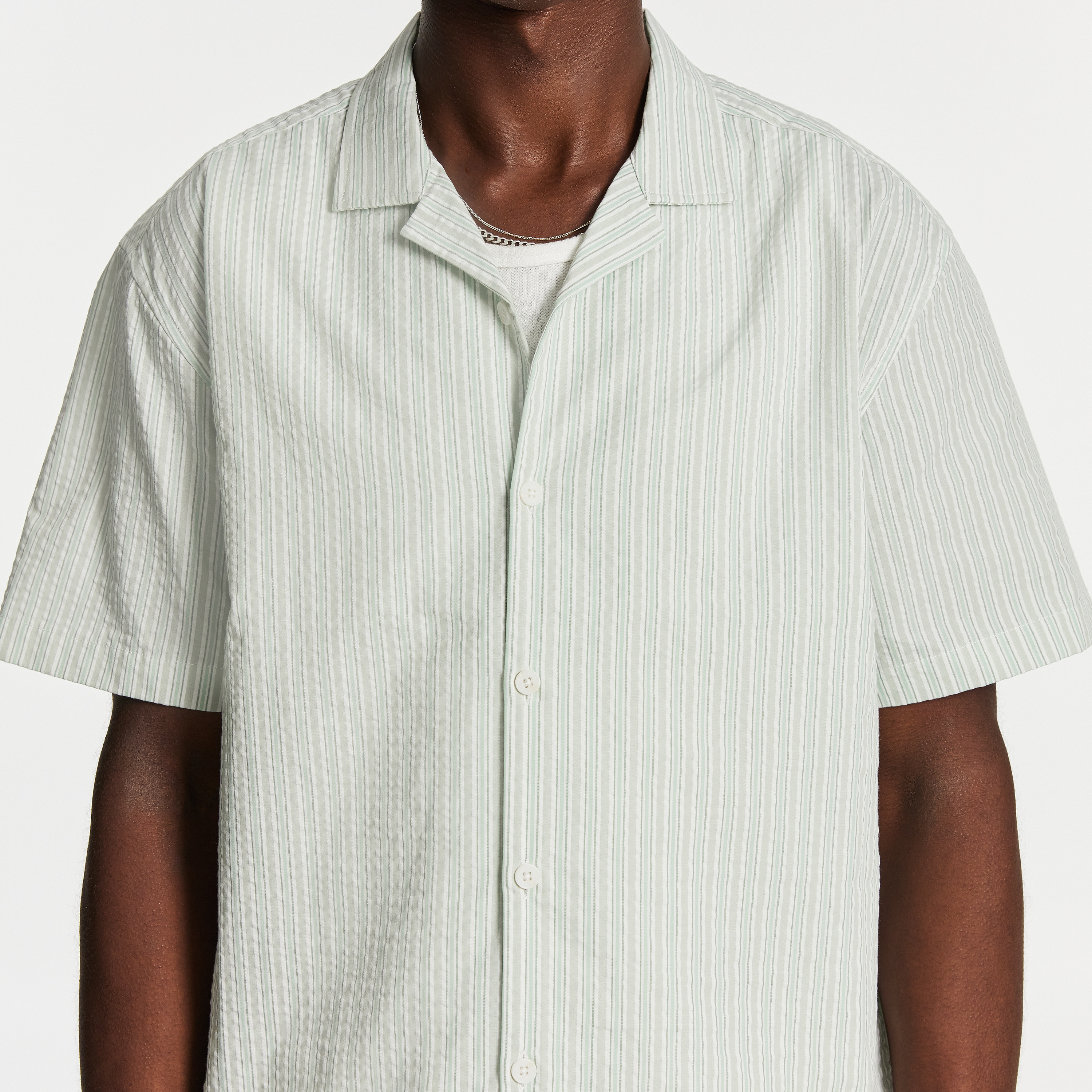 White Brayden Stripe Shirt