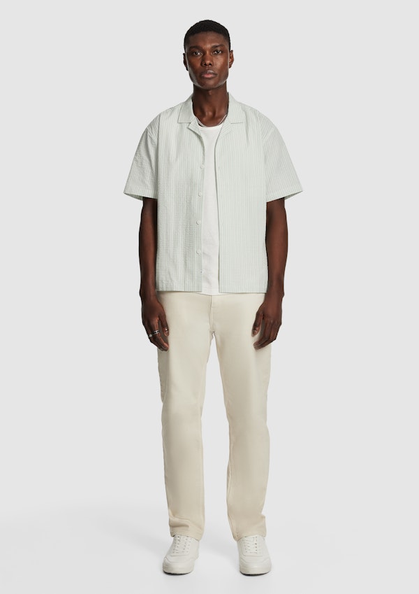 White Brayden Stripe Shirt