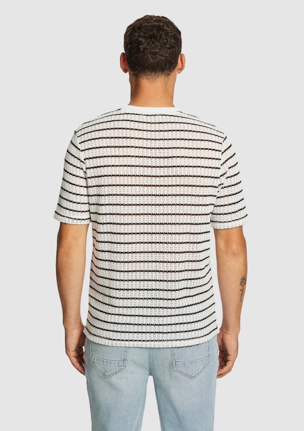 White Milo Stripe Tee