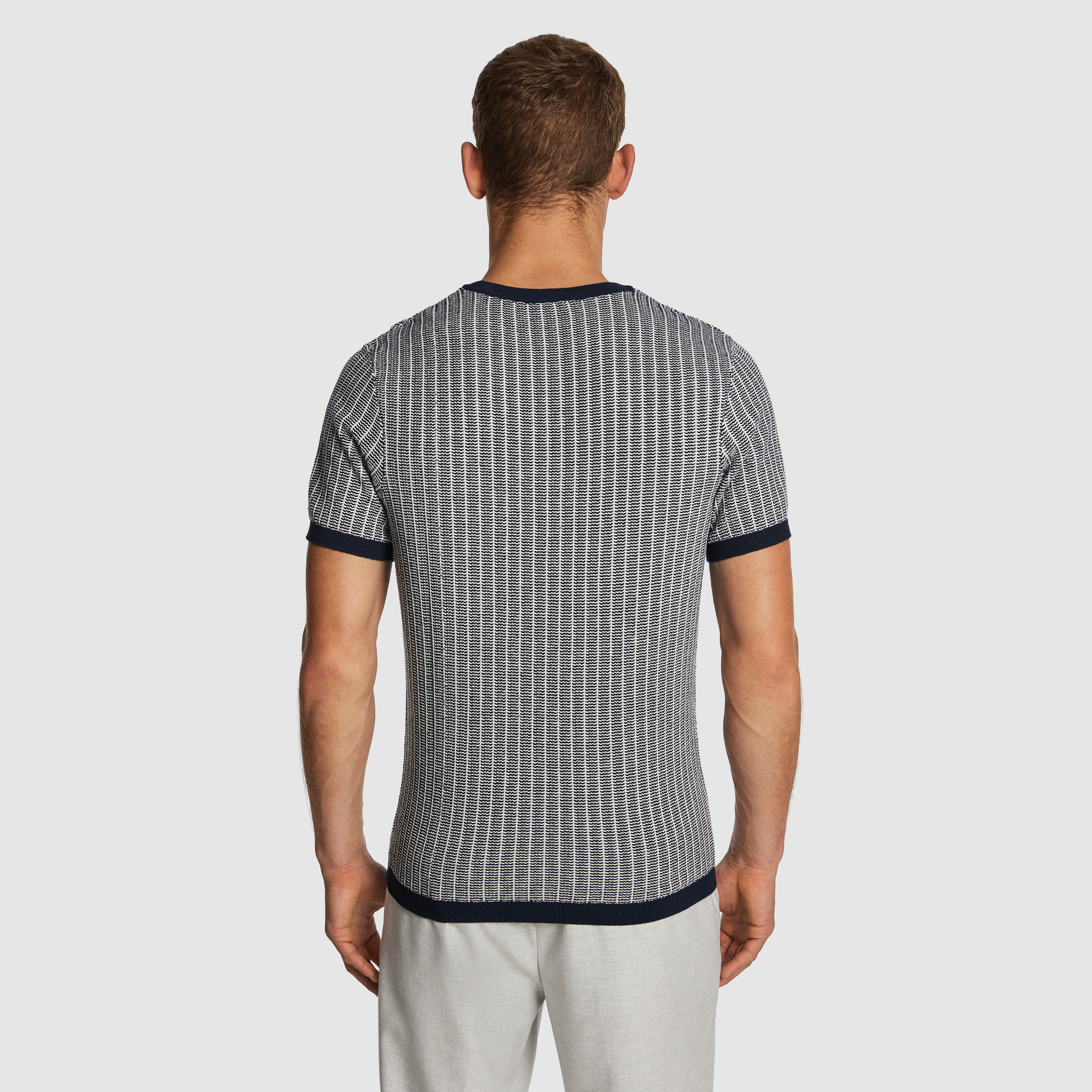 Navy Seaforth Knitted Tee