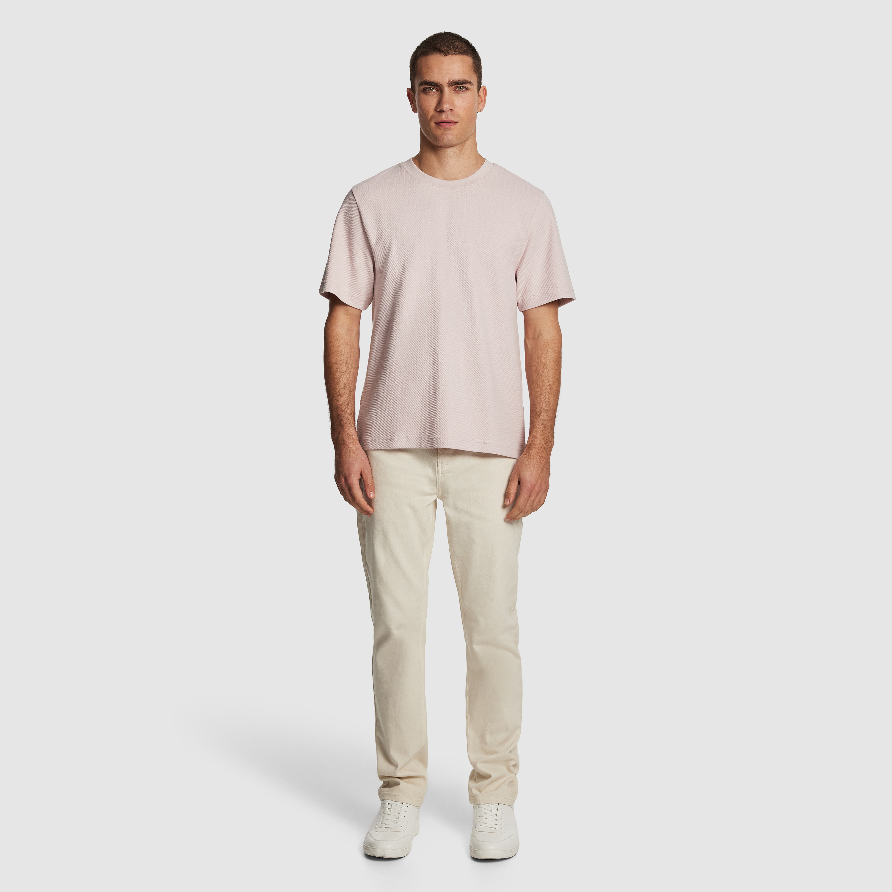 Pink Marlow Textured Relaxed Tee