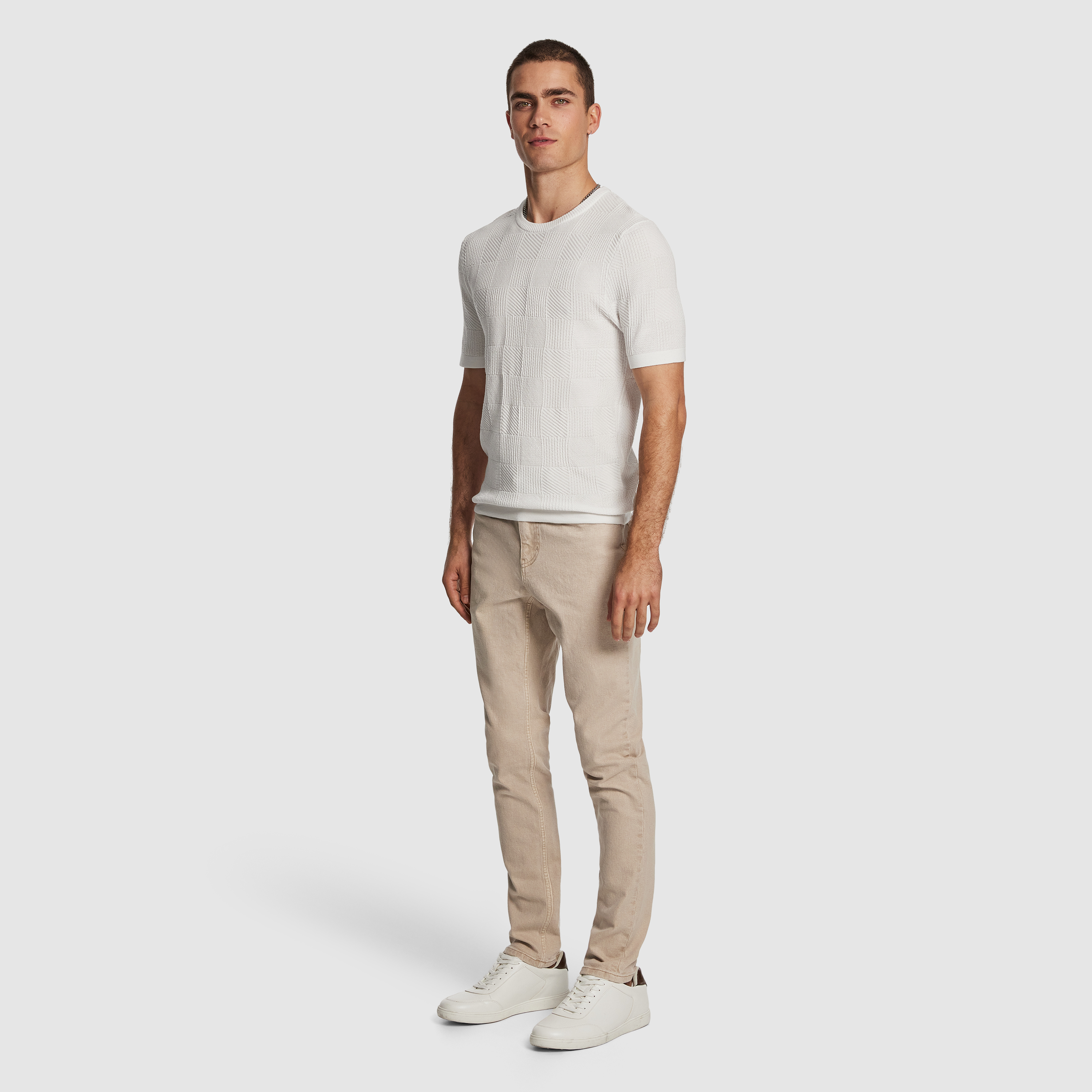 White Gambit Knitted Tee