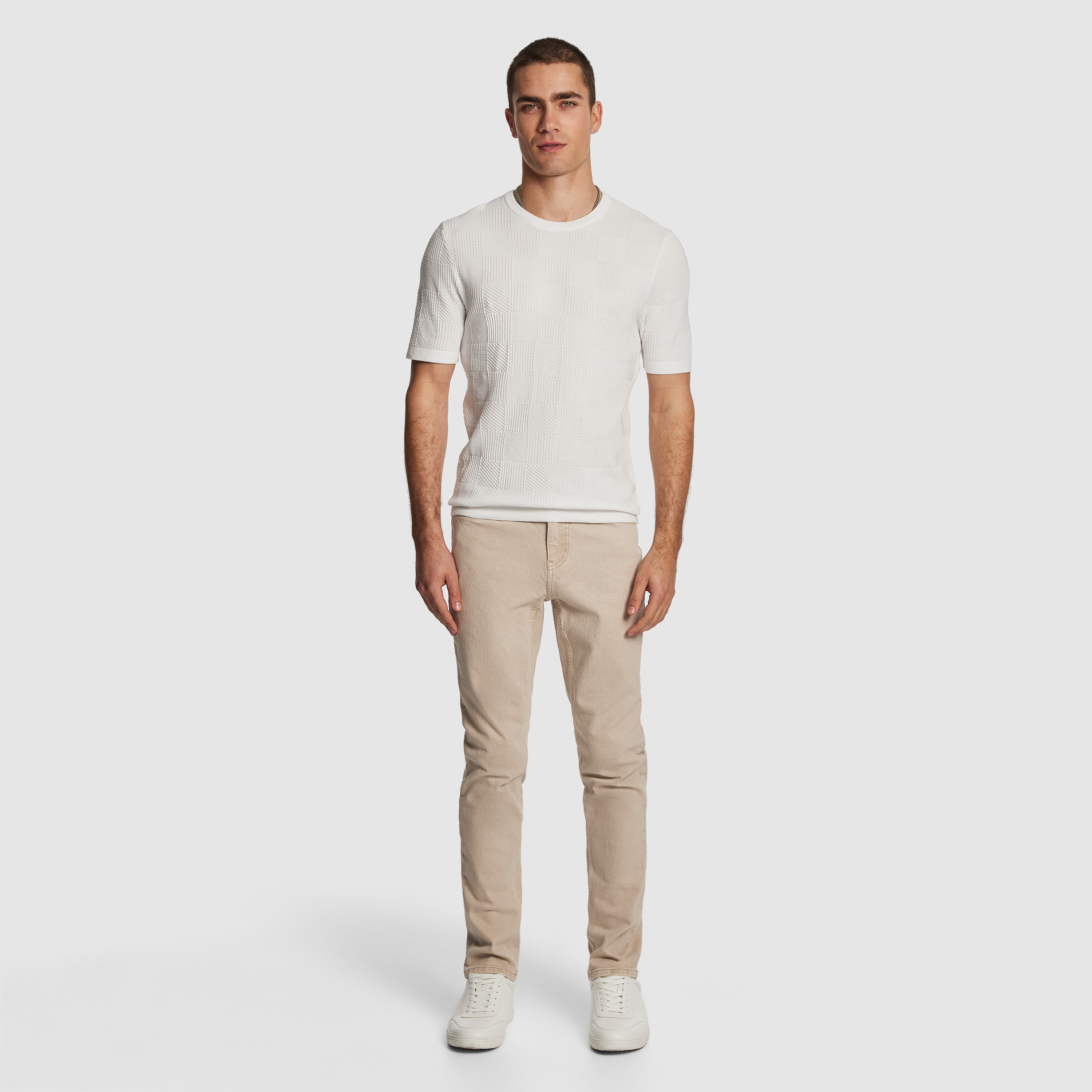 White Gambit Knitted Tee