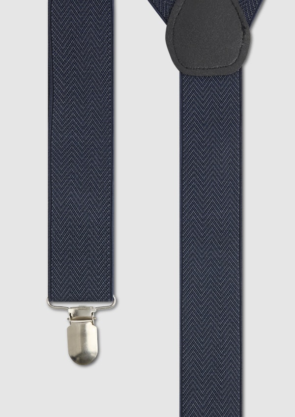 Navy Herringbone Braces