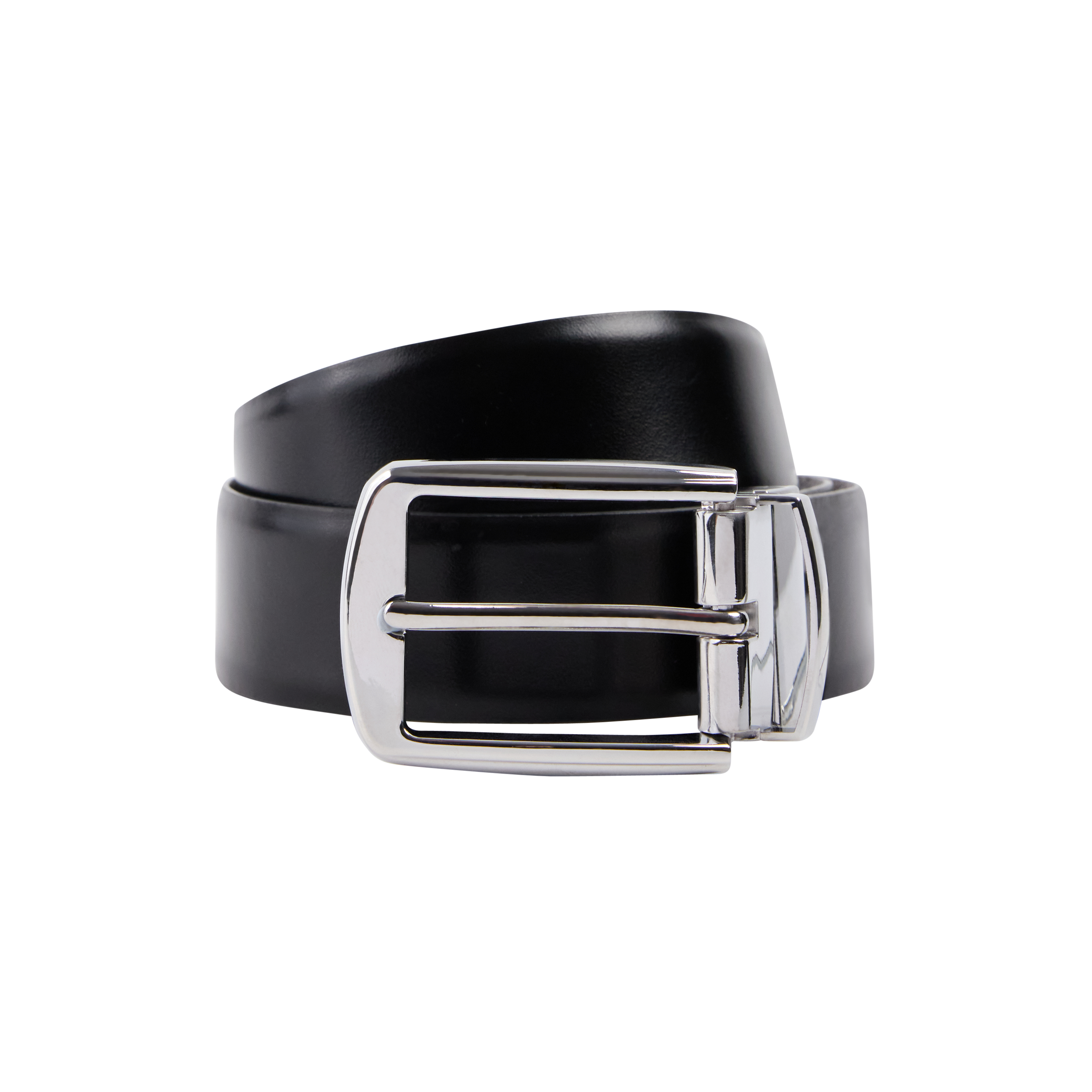 Choc/Black Alfie Textured Belt