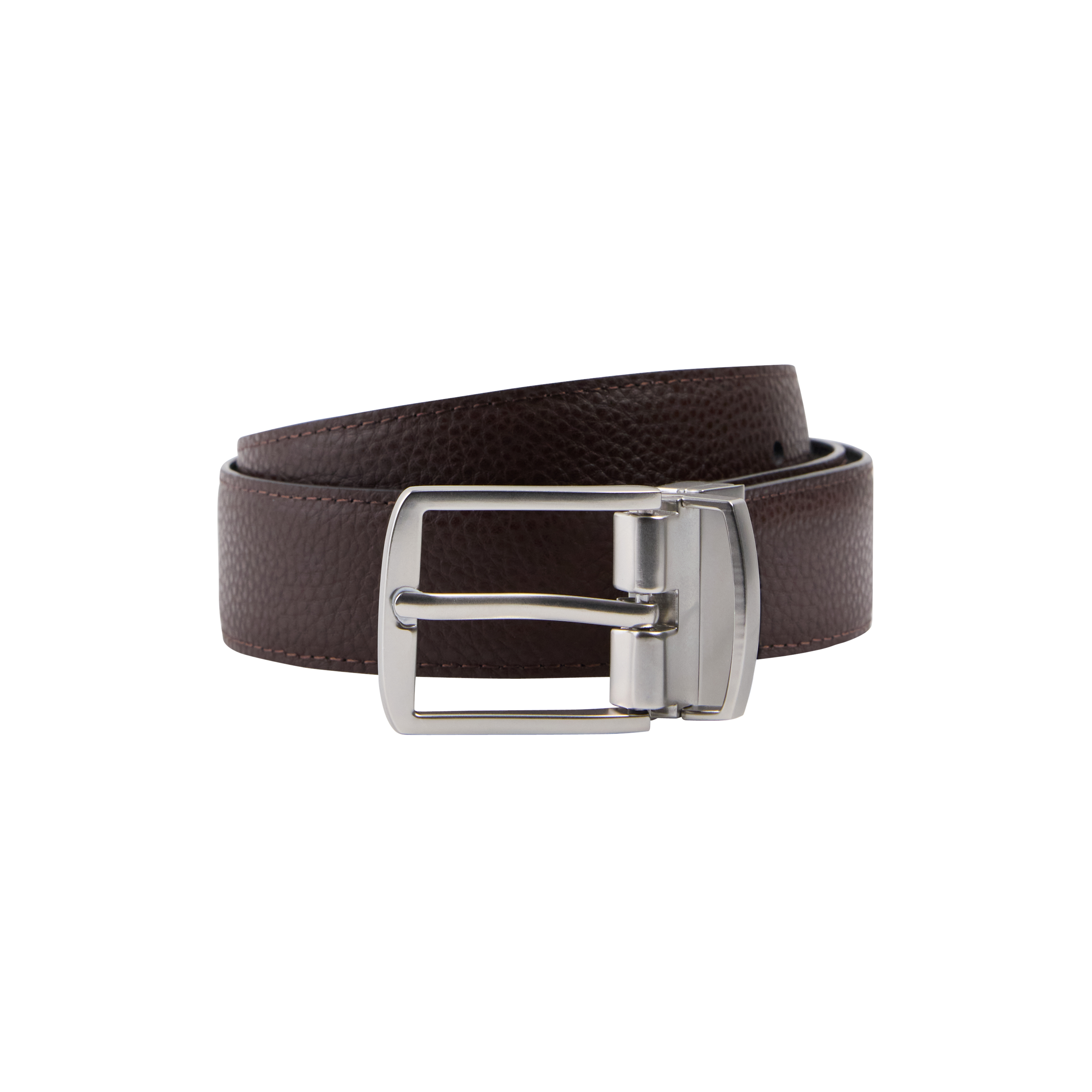 Black/Choc Zayden Pebble Belt