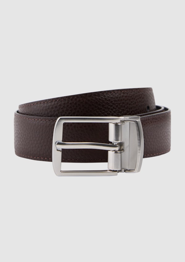 Black/Choc Zayden Pebble Belt