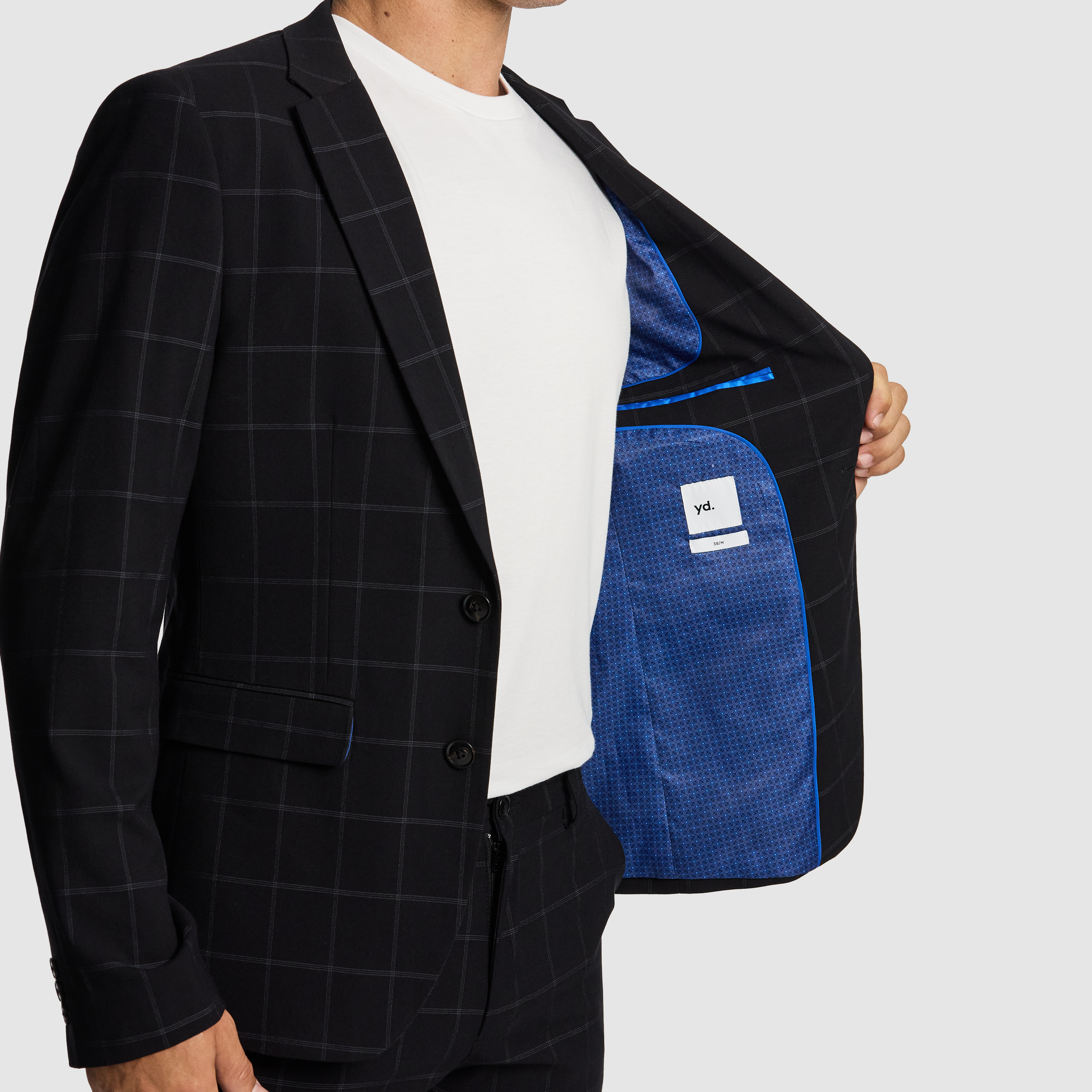 Black Black Loco Check Blazer