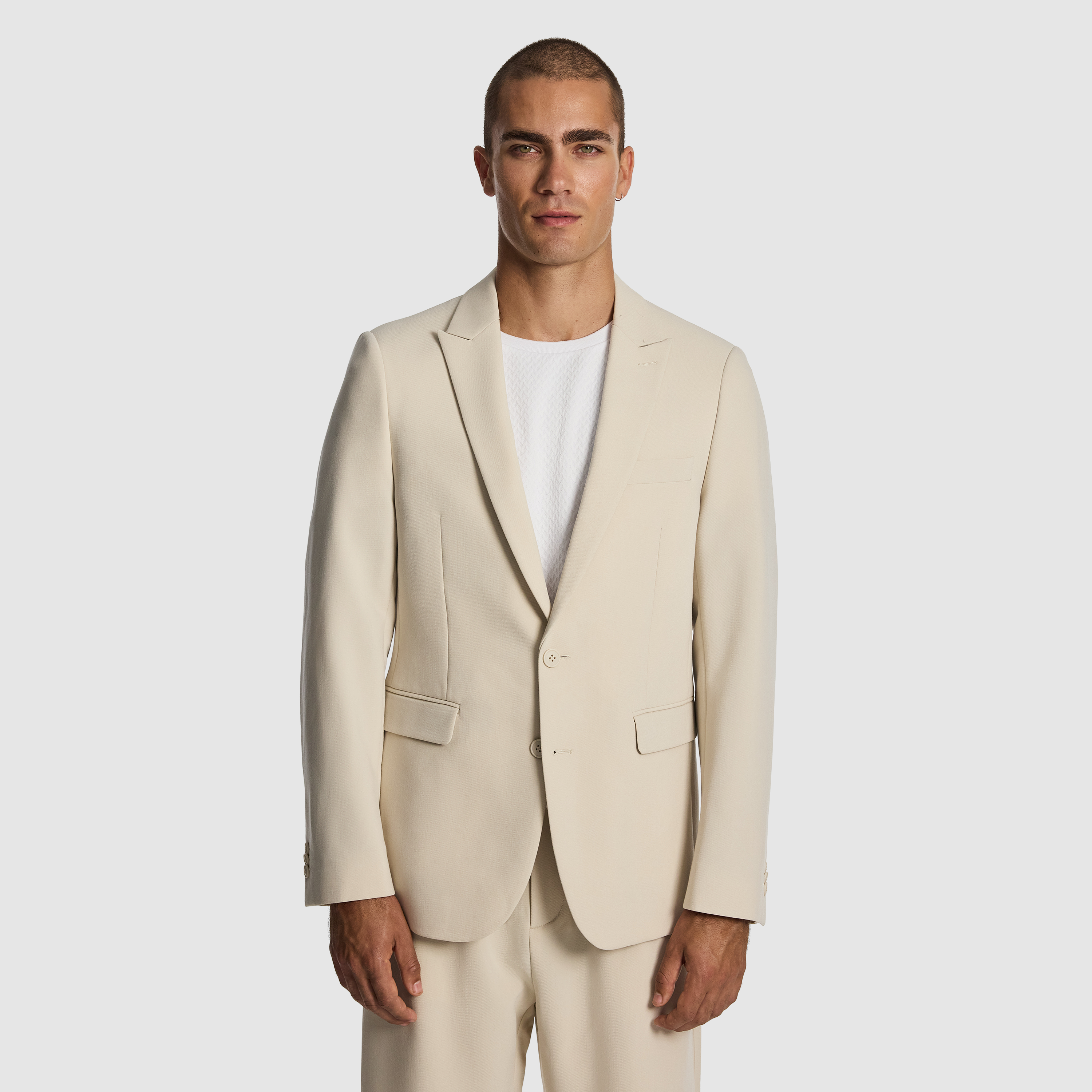 Natural Cruz Relaxed Stretch Blazer