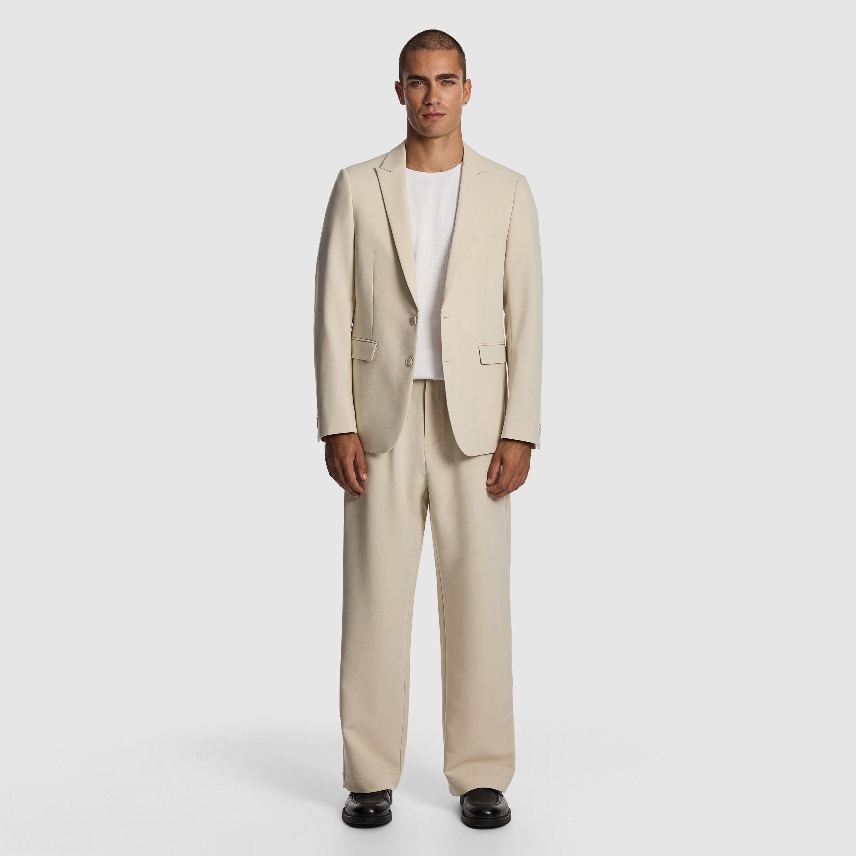 Natural Cruz Relaxed Stretch Blazer