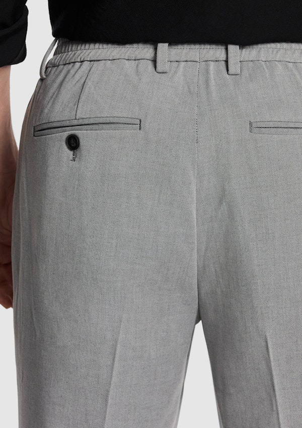 Grey Motion Slim Cropped Chino