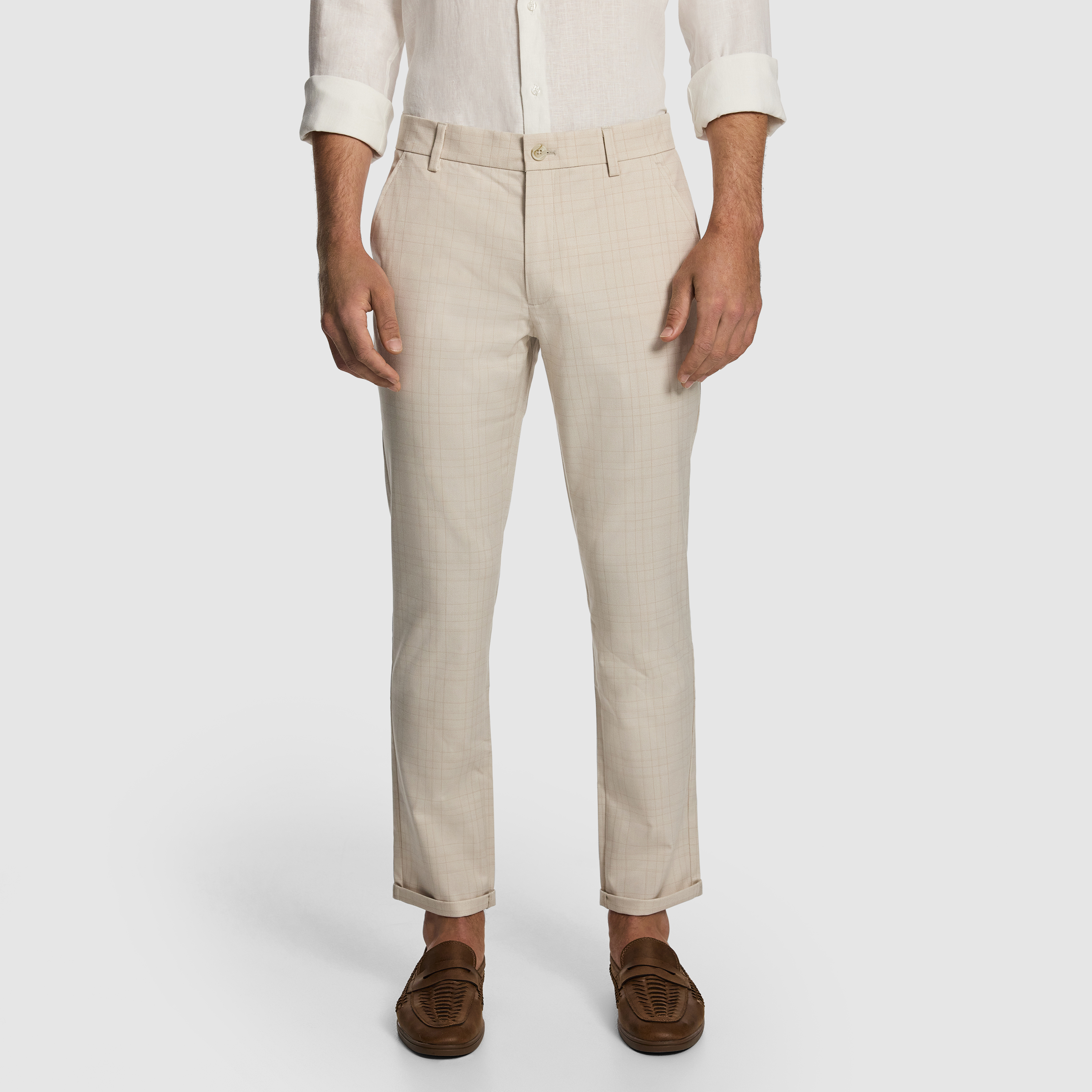 Rafael Check Slim Chino