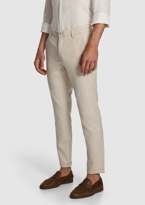 Rafael Check Slim Chino