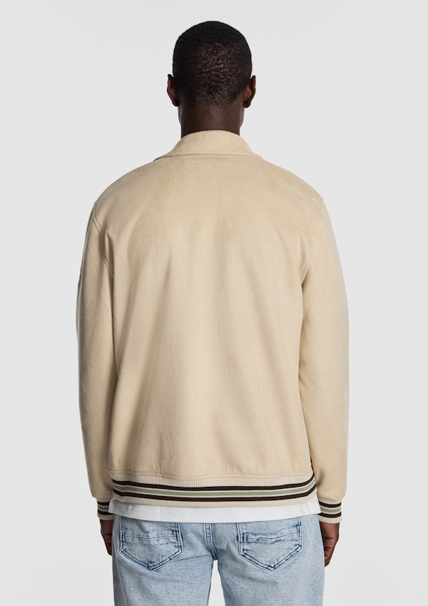 Natural Princeton Varsity Jacket