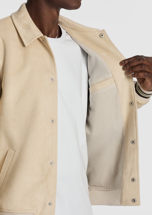 Natural Princeton Varsity Jacket