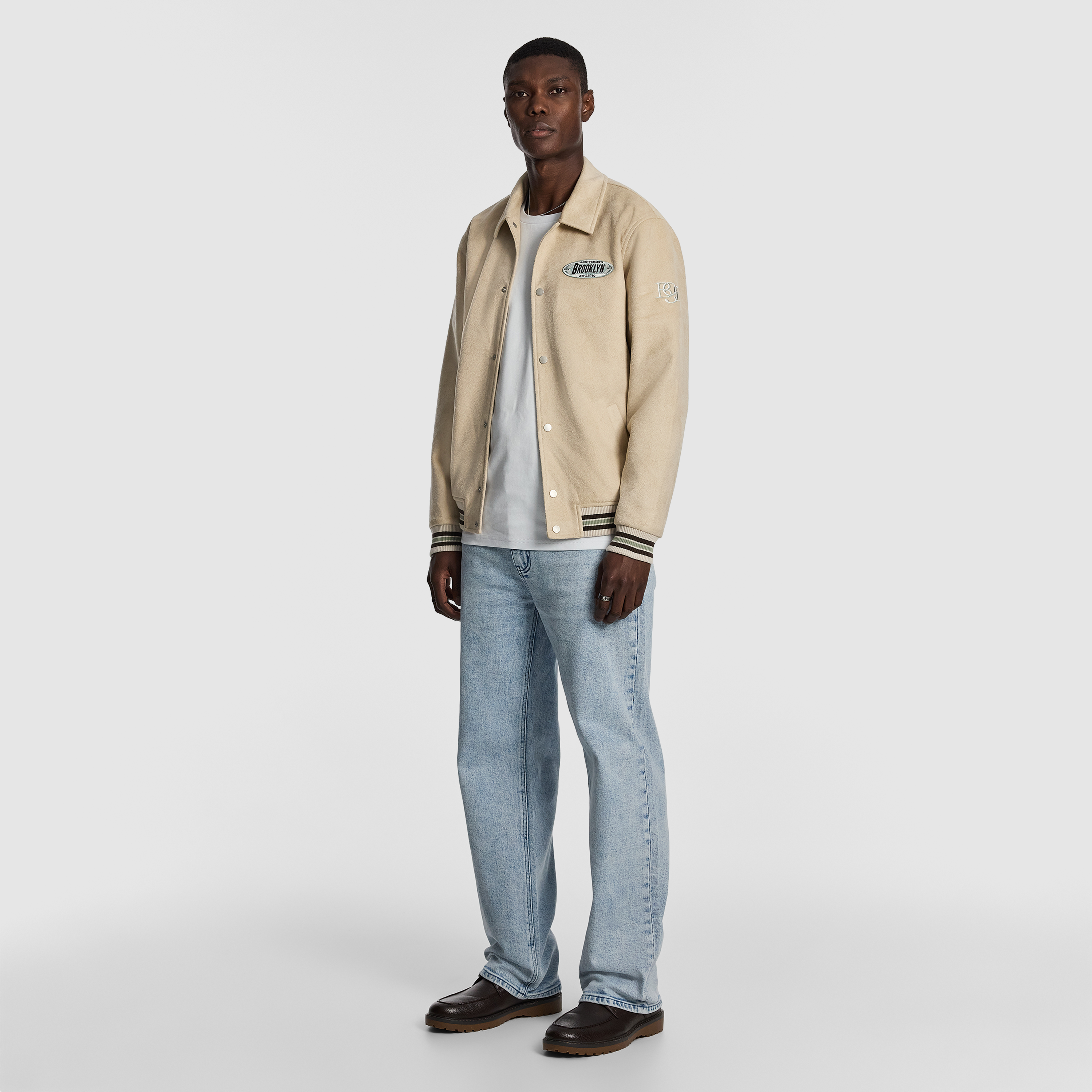 Natural Princeton Varsity Jacket