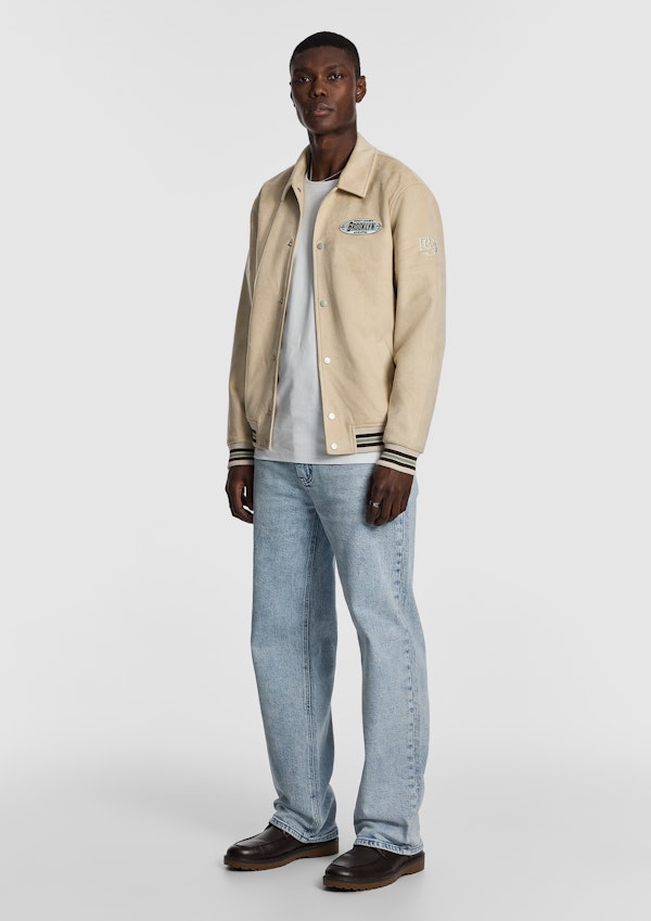 Natural Princeton Varsity Jacket