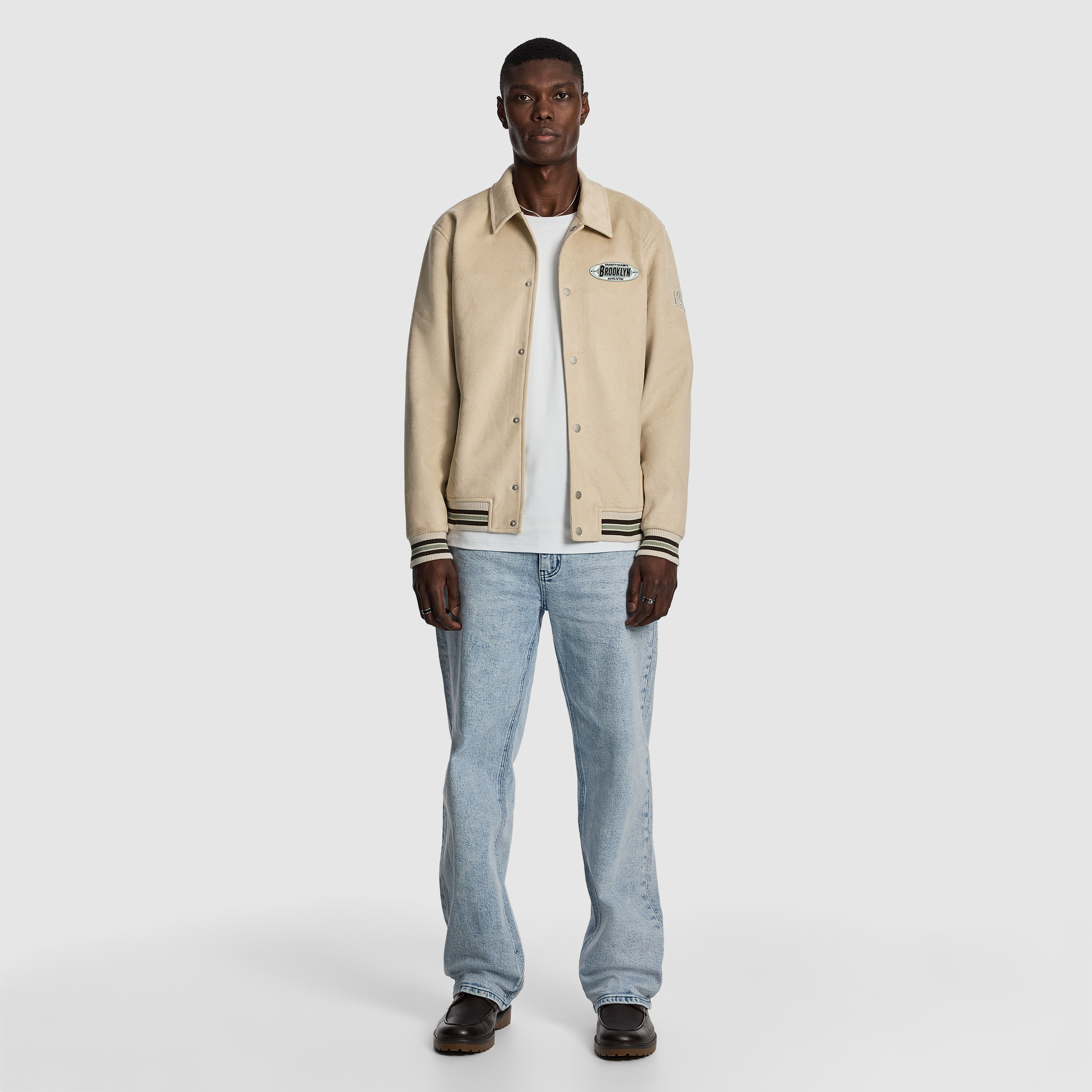 Natural Princeton Varsity Jacket
