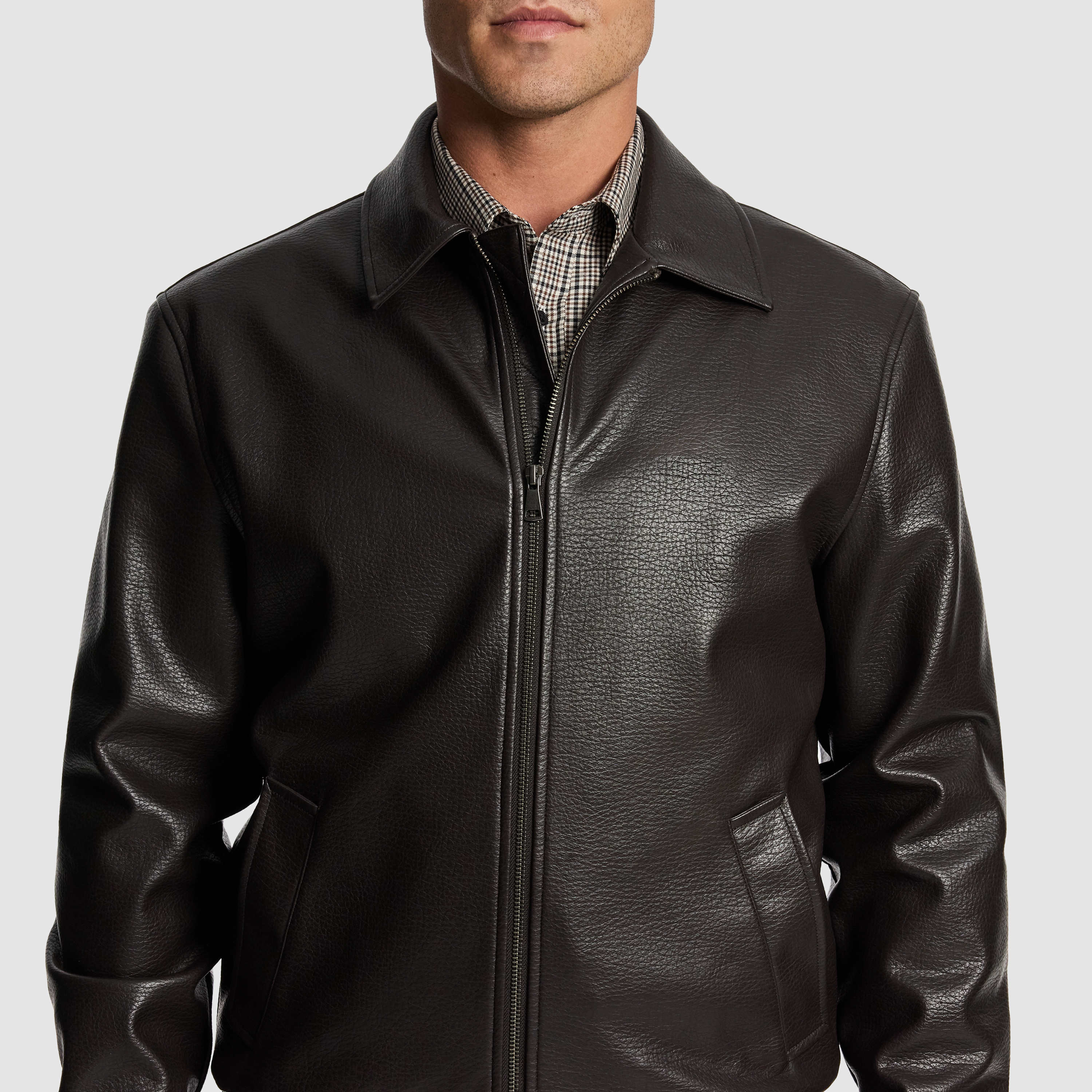 Scotty Faux Leather Jacket