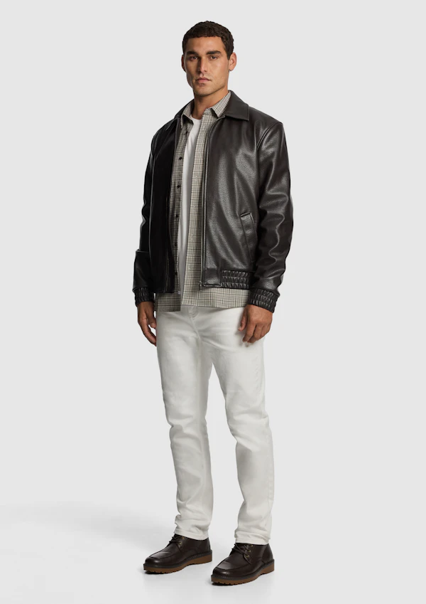 Scotty Faux Leather Jacket