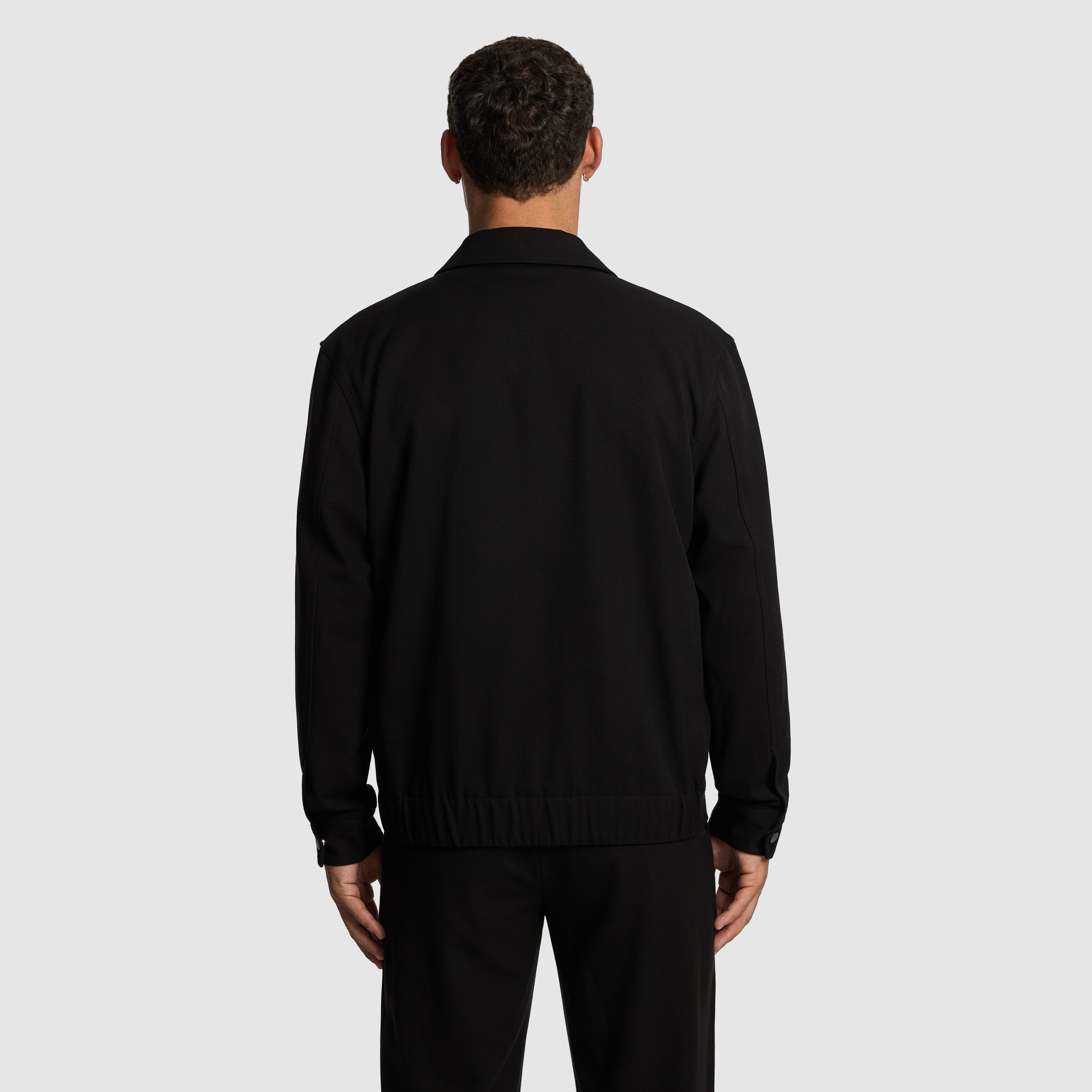Black Lennox Smart Zip Jacket