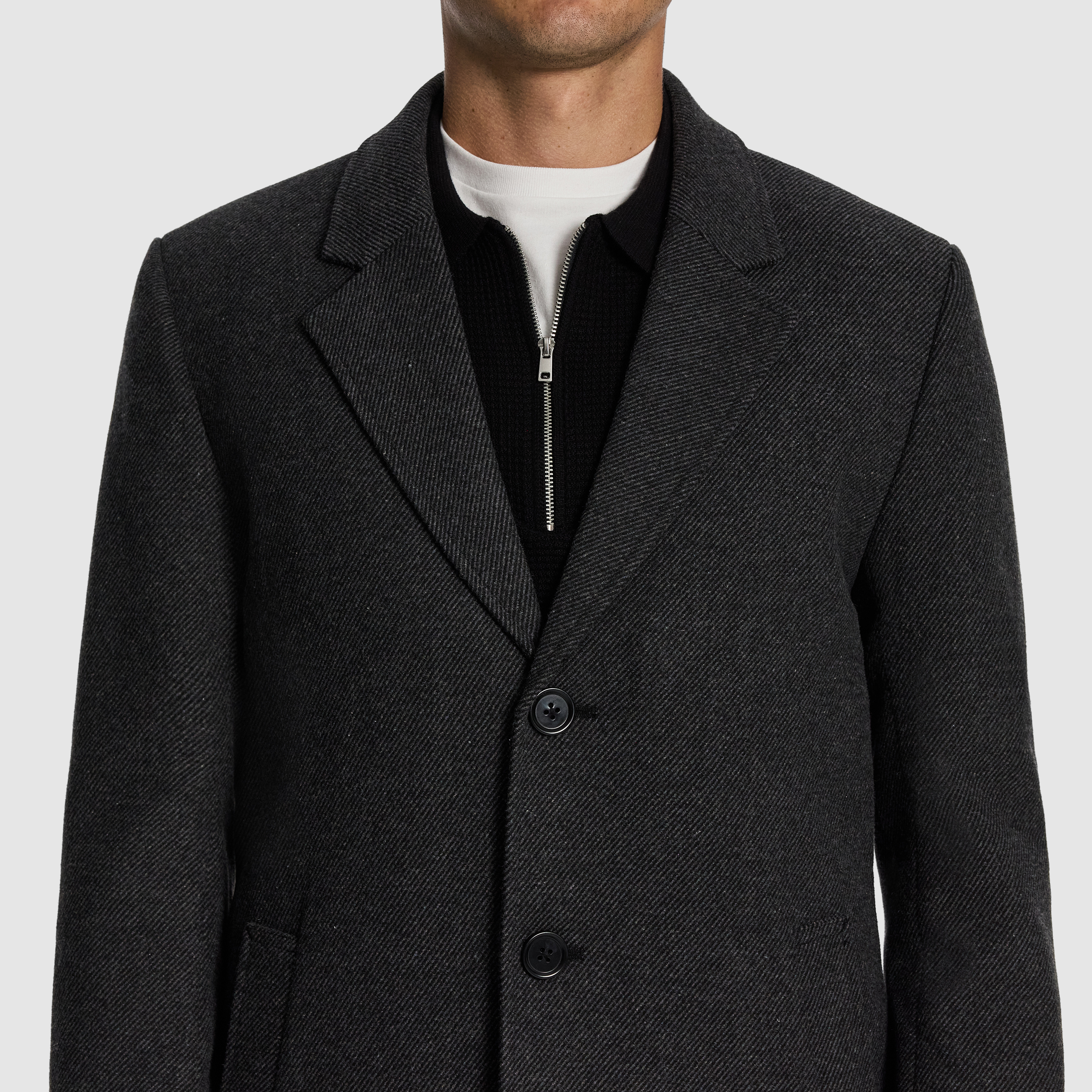 Charcoal Grayson Duster Coat