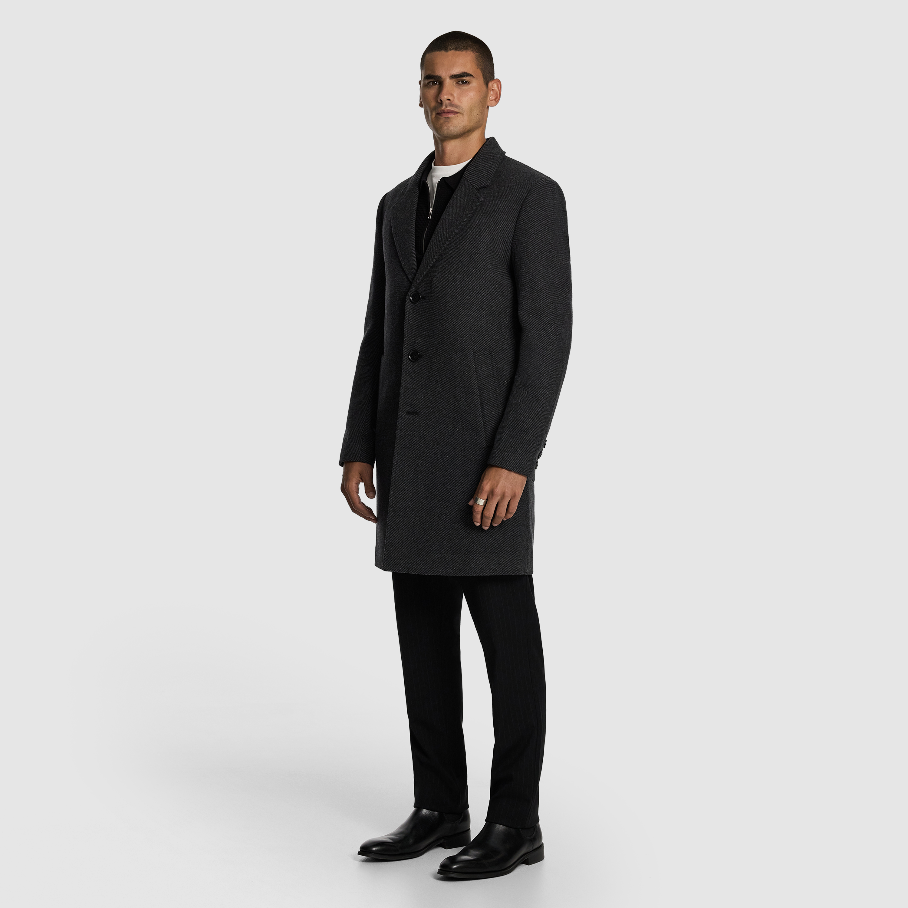 Charcoal Grayson Duster Coat