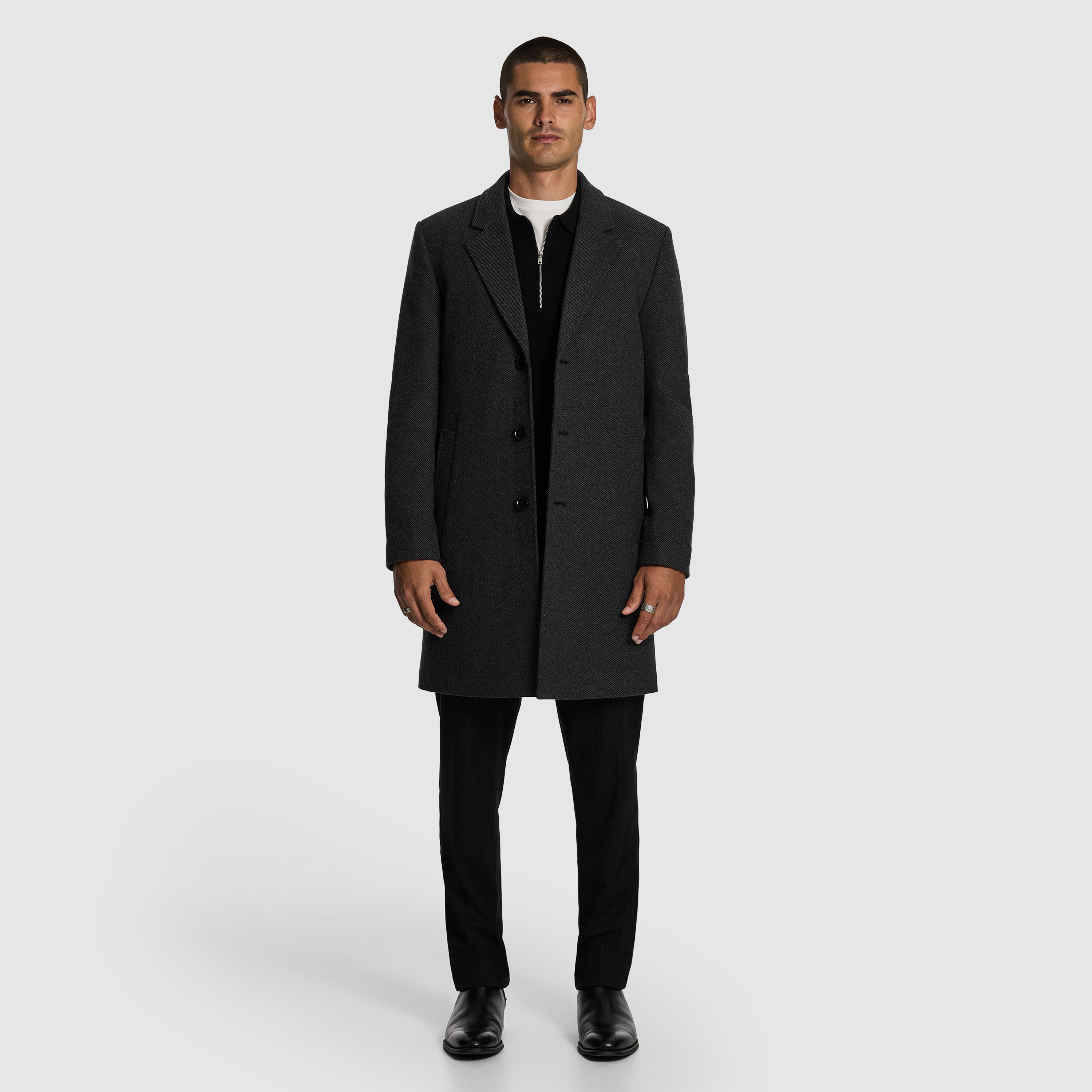 Charcoal Grayson Duster Coat