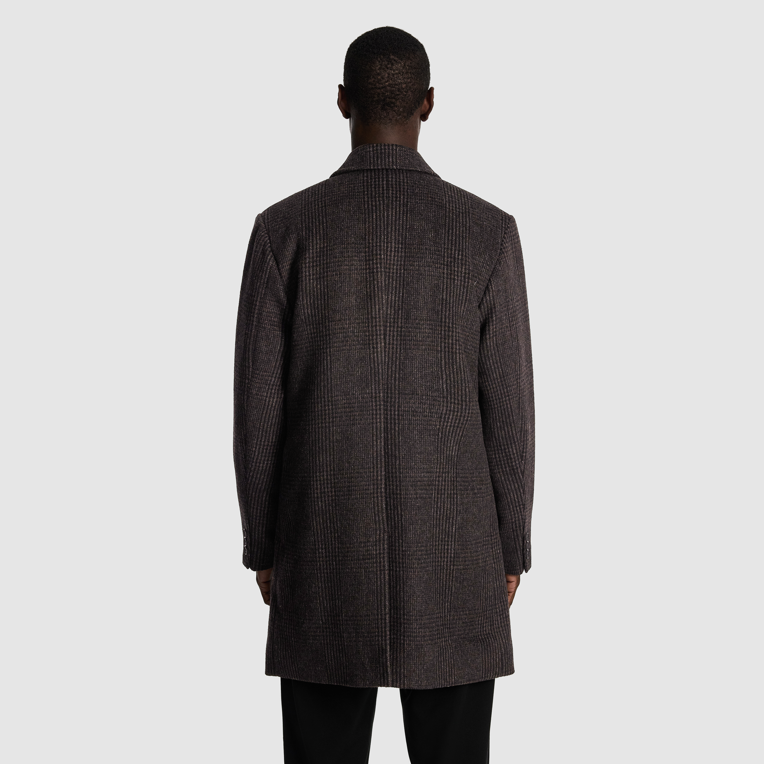 Chocolate Boston Check Duster Coat