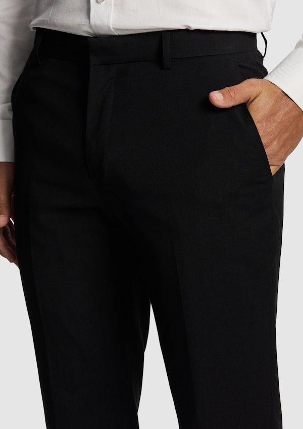 Black Dante Slim Dress Pant