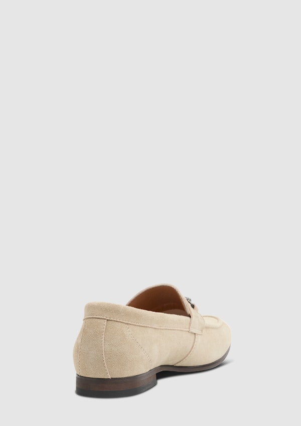 Natural Cory Suede Loafer