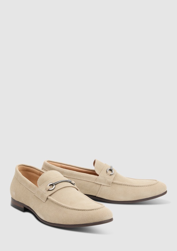 Natural Cory Suede Loafer