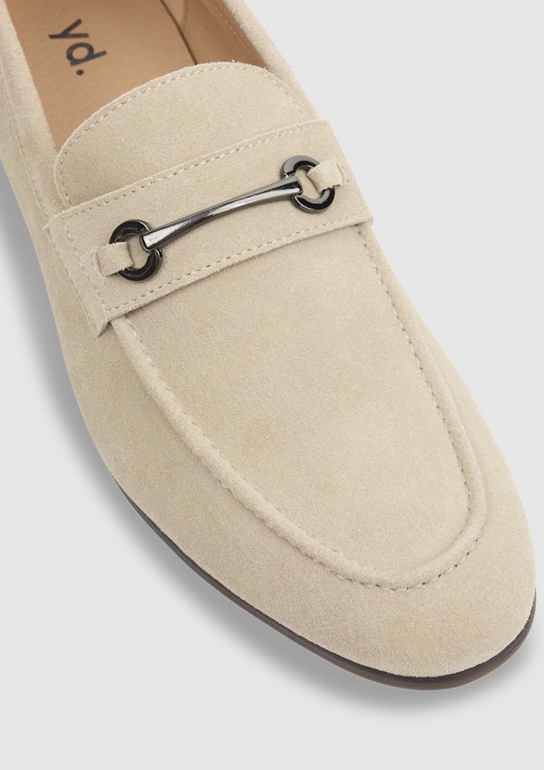 Natural Cory Suede Loafer