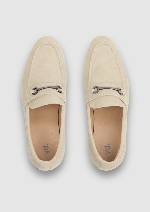 Natural Cory Suede Loafer