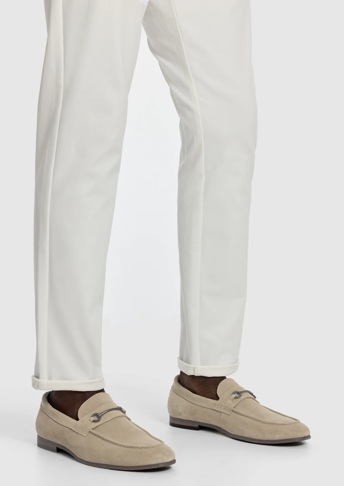 Natural Cory Suede Loafer