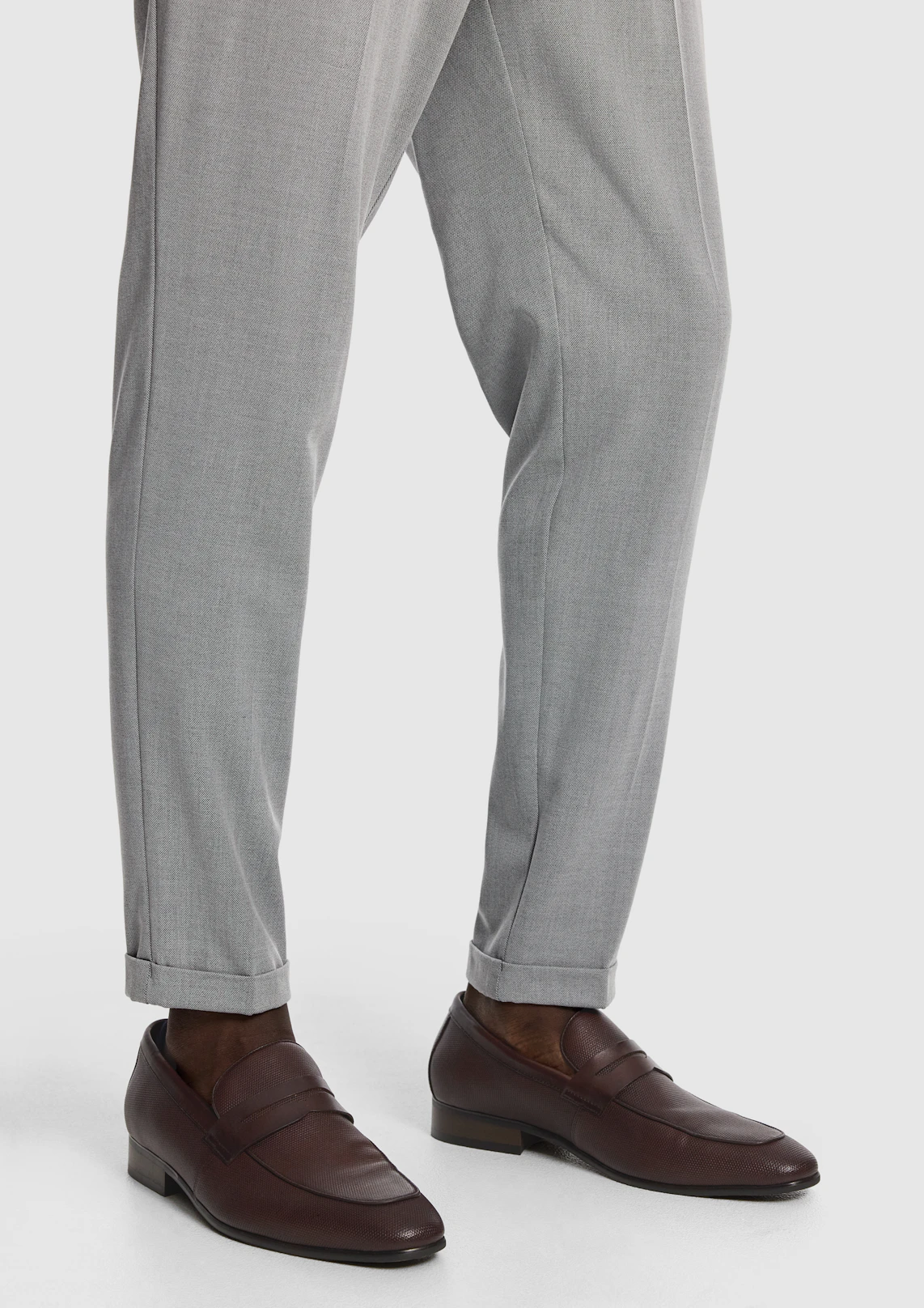 Chestnut Beau Textured Leather Loafer