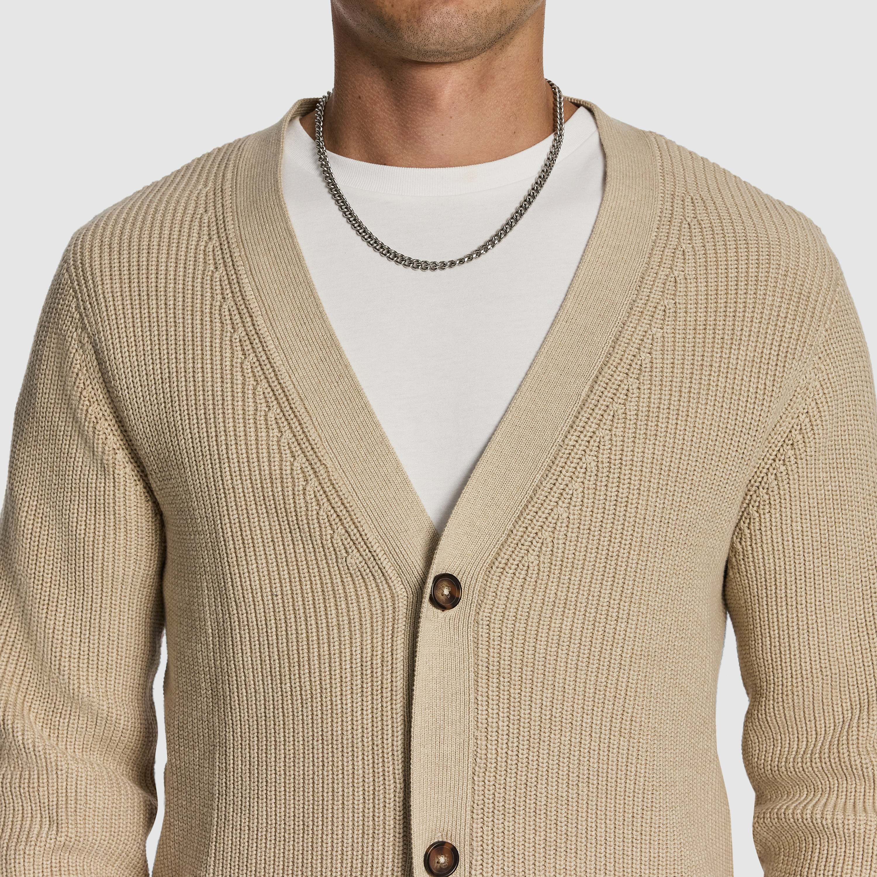 Natural Noah Relaxed Cardigan