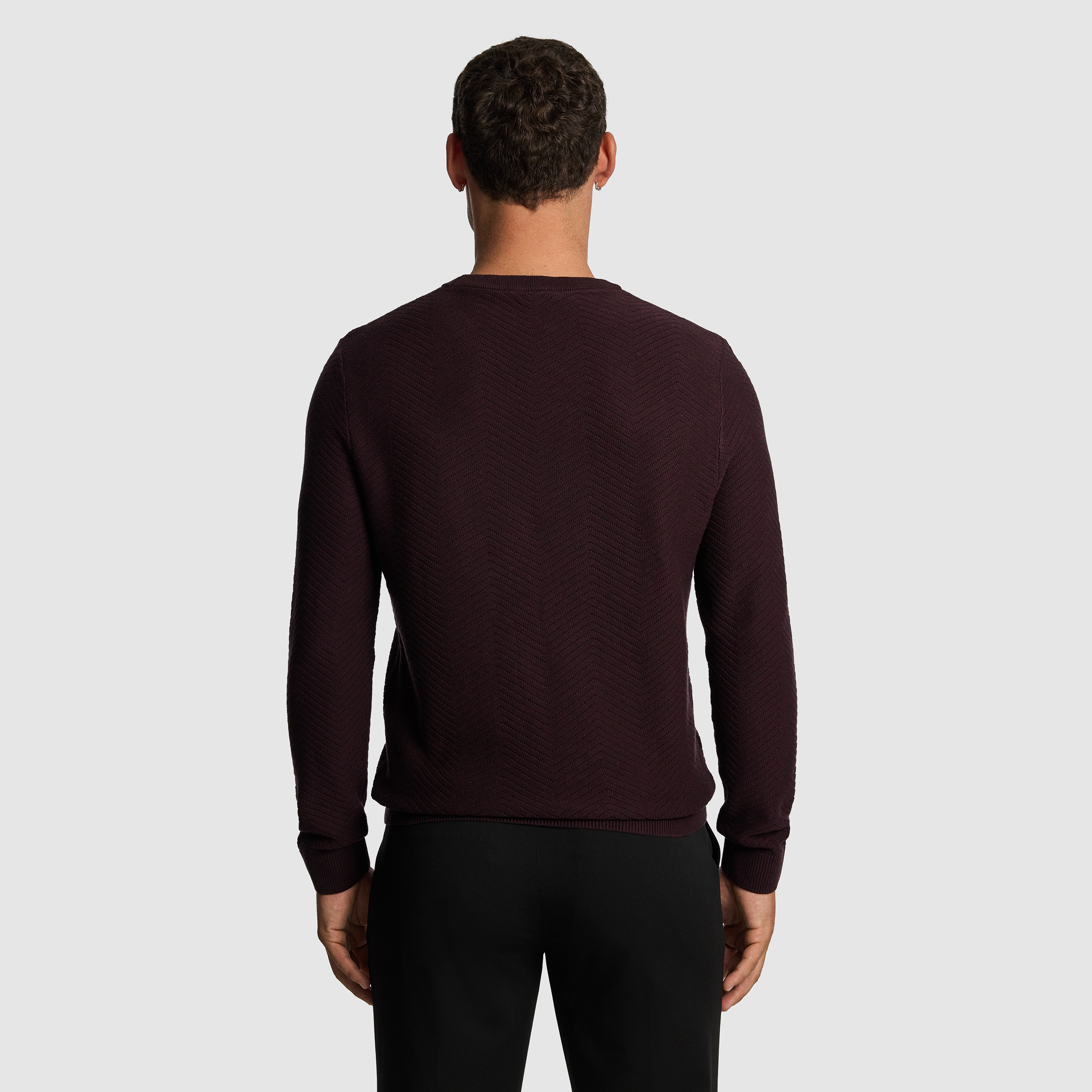 Burgundy Arthur Crew Knit Jumper