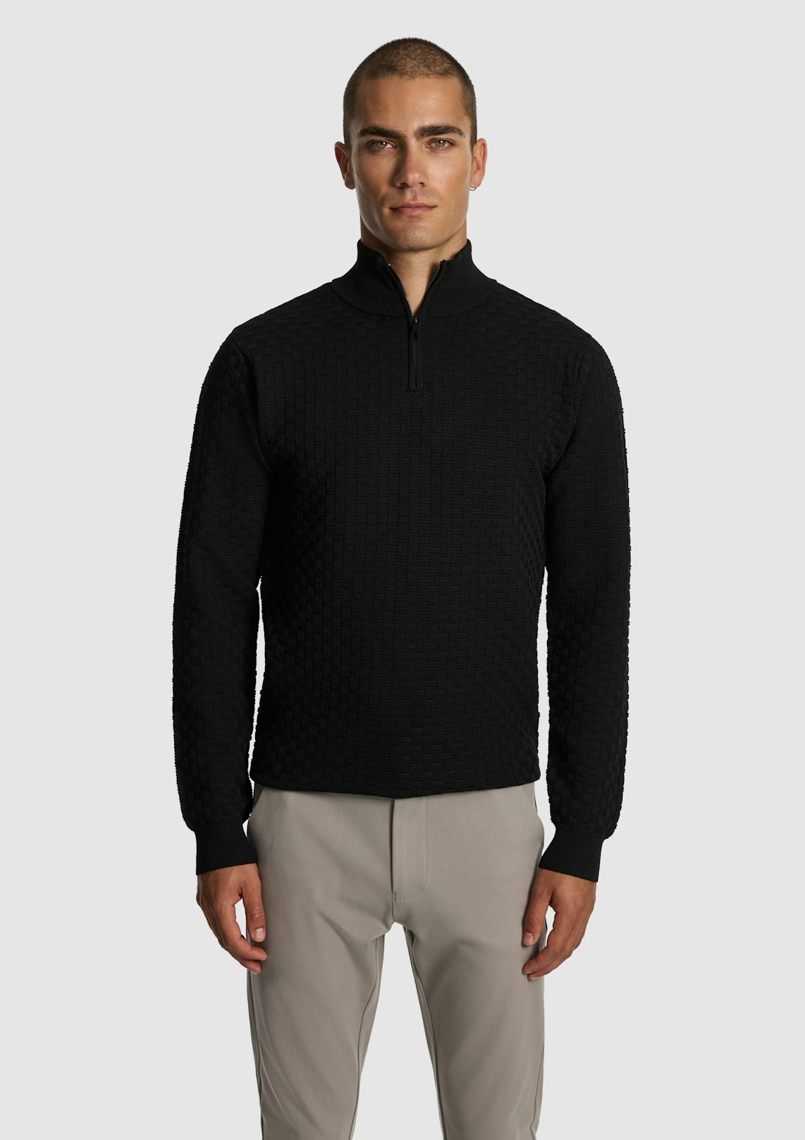 Zane 1/4 Zip Knit Jumper