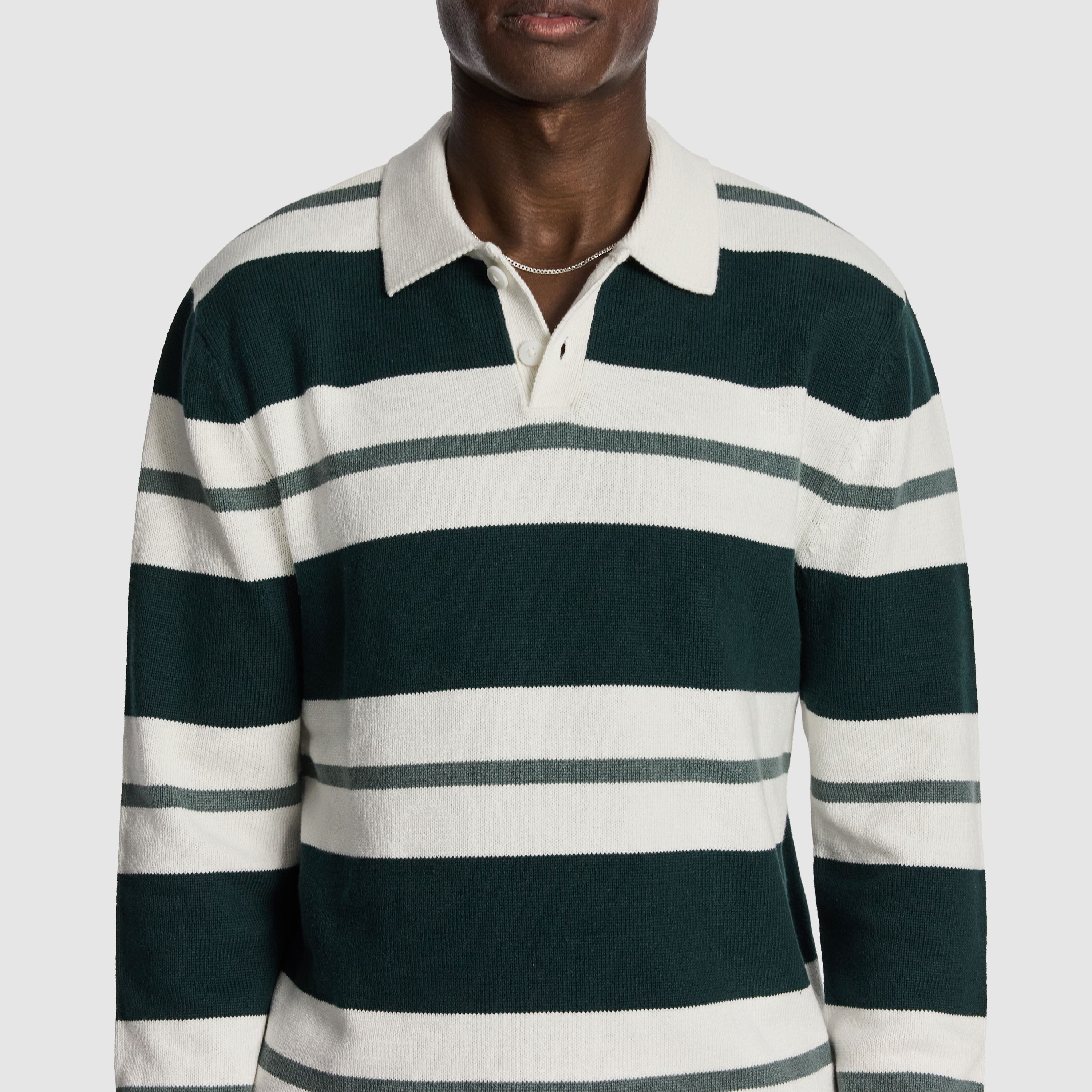 Off White Rex Polo Knit Rugby Jumper