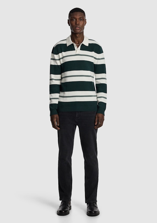 Off White Rex Polo Knit Rugby Jumper