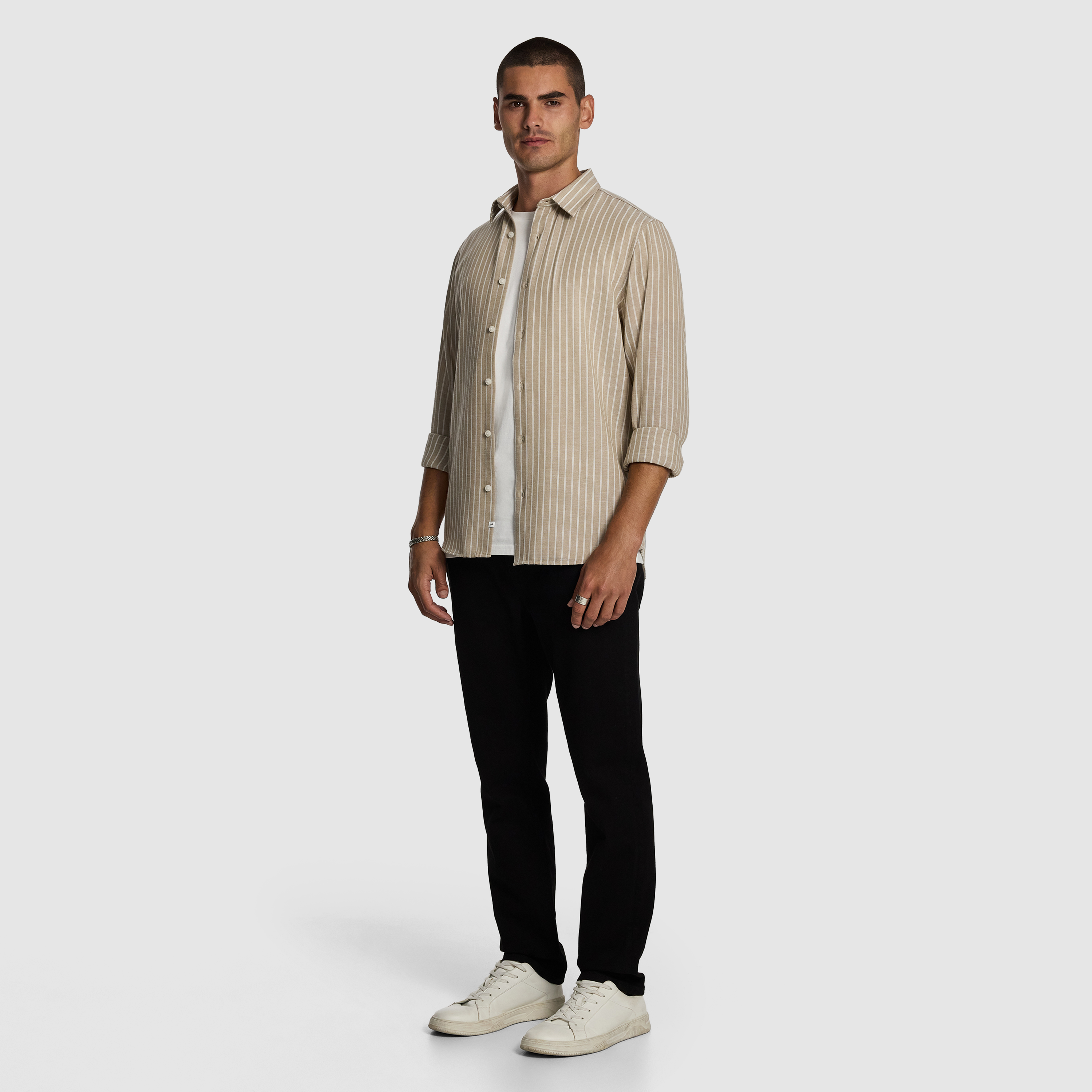 Natural Zyon Stripe Shirt