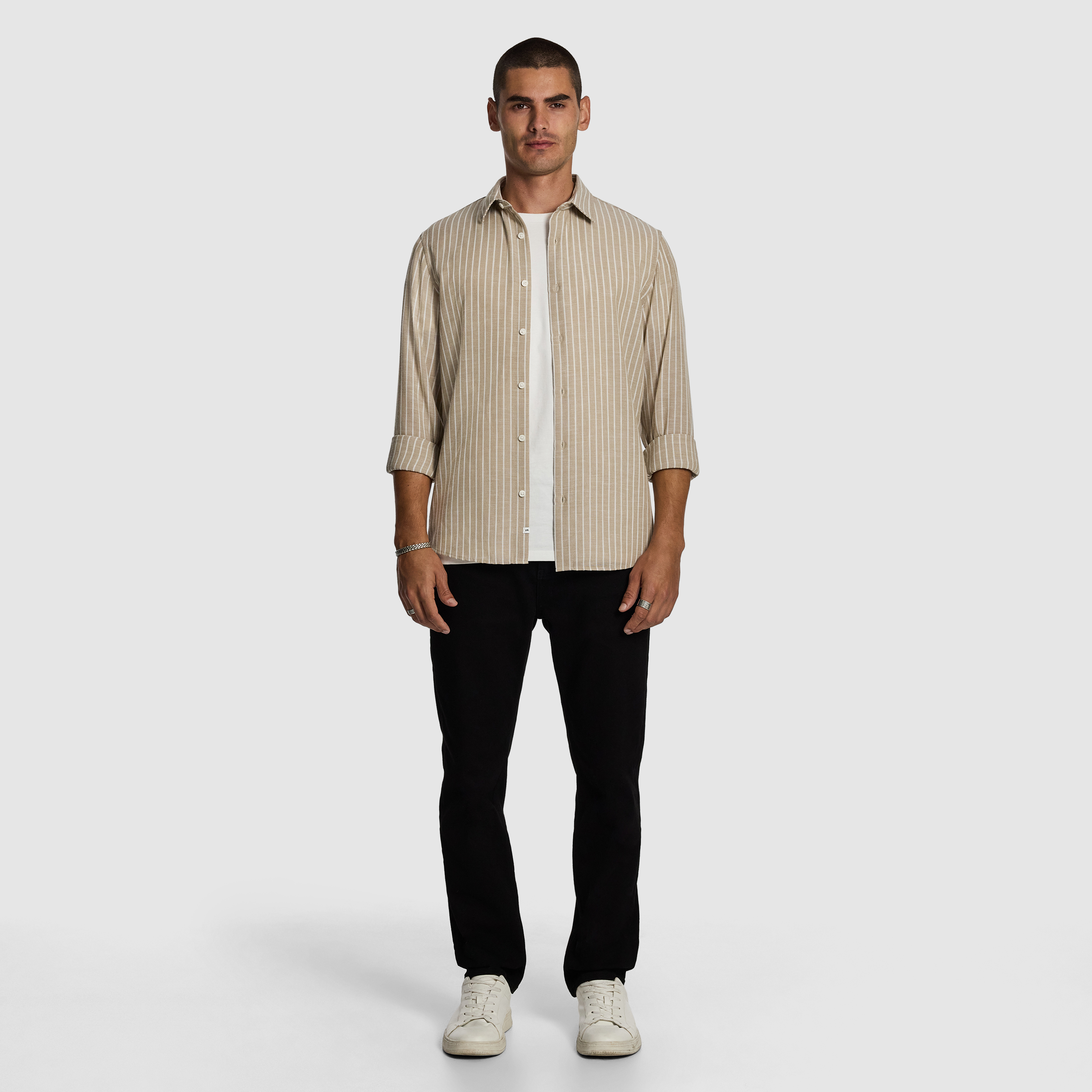 Natural Zyon Stripe Shirt