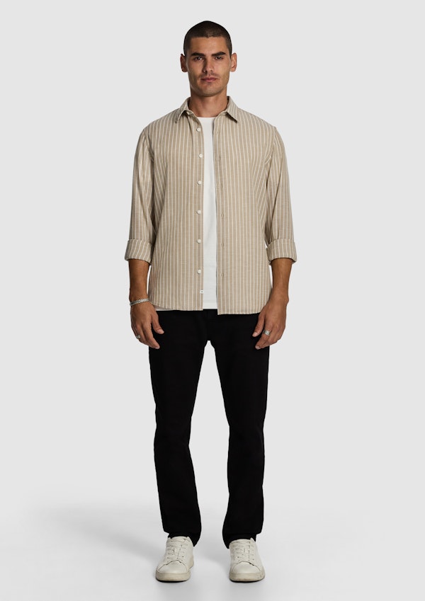 Natural Zyon Stripe Shirt