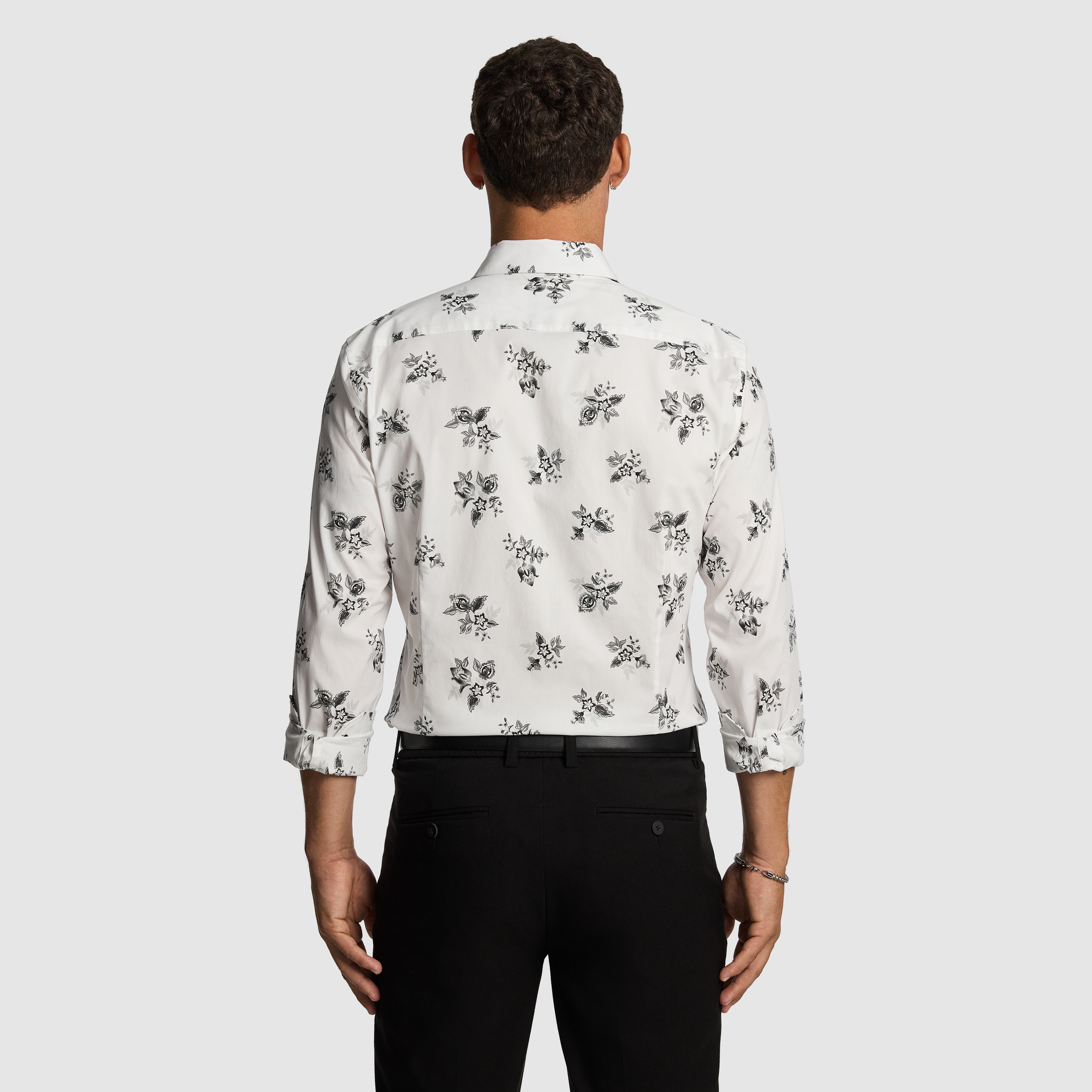 White Cedar Slim Floral Shirt