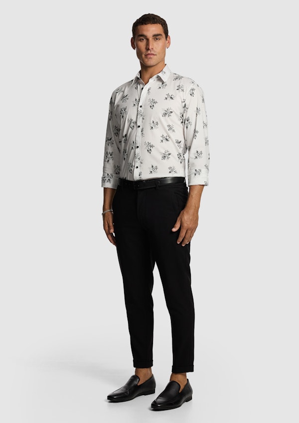 White Cedar Slim Floral Shirt