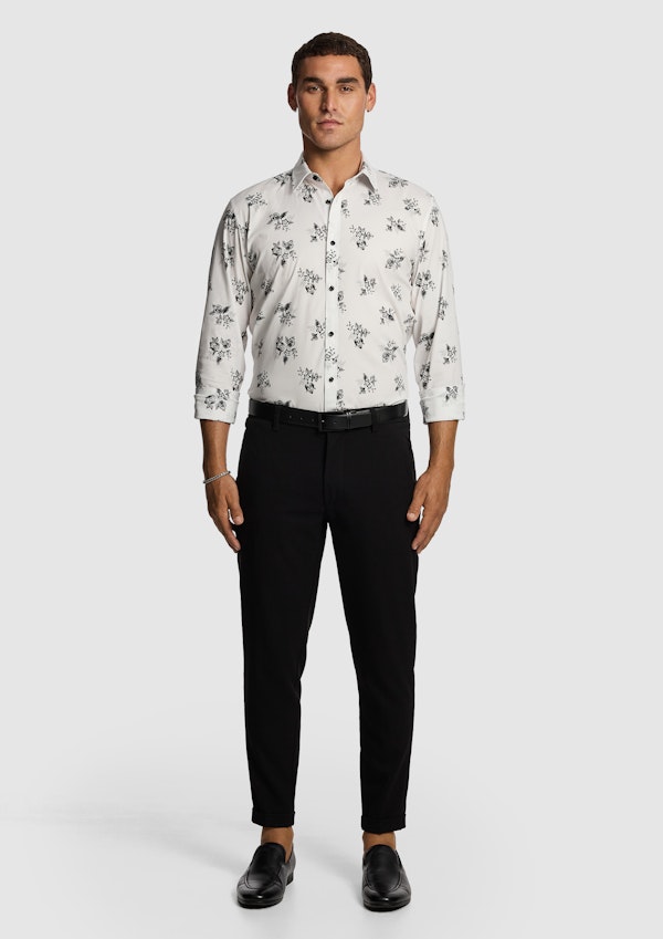 White Cedar Slim Floral Shirt